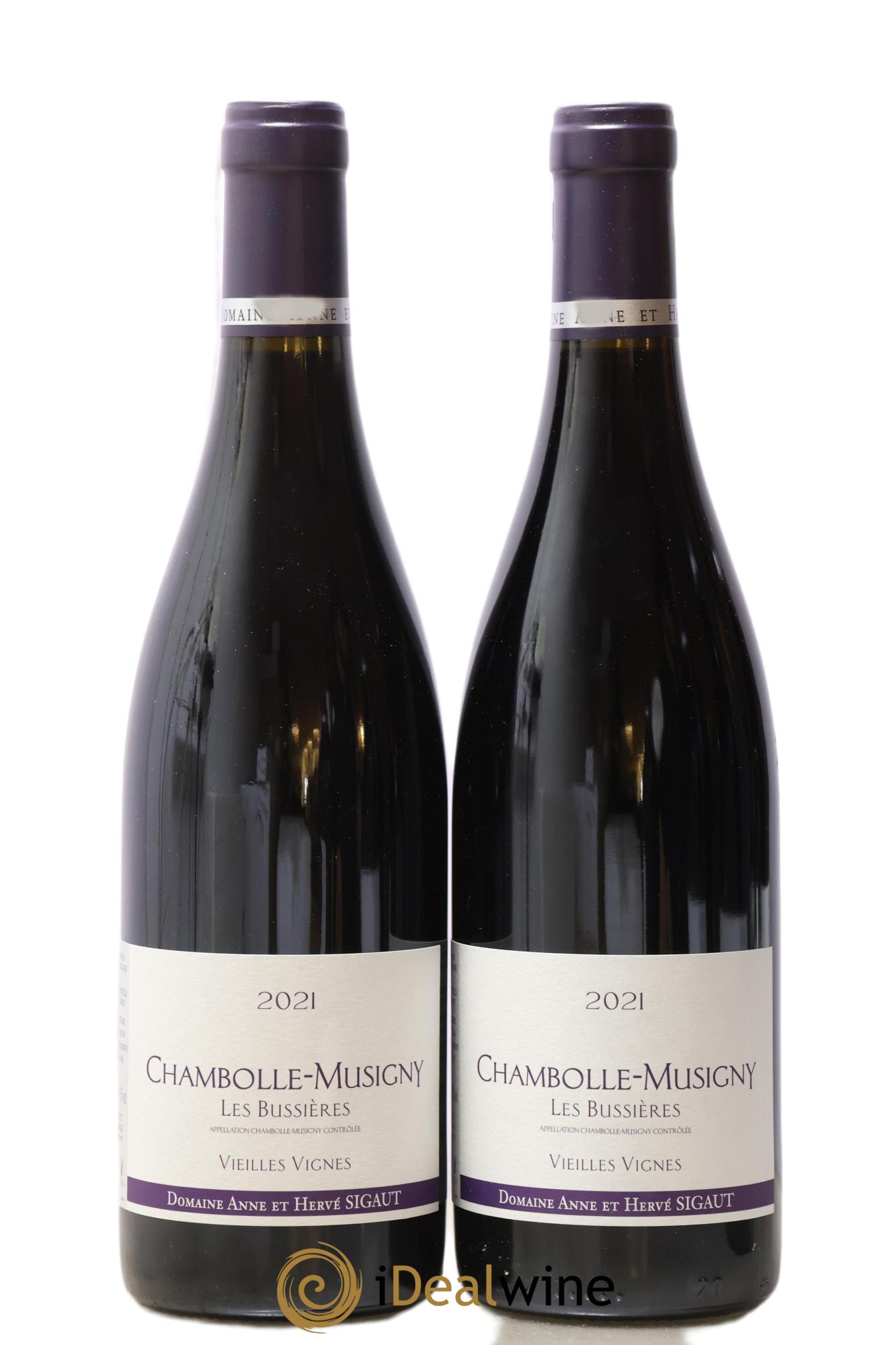 Chambolle-Musigny Les Bussières Vieilles Vignes Anne et Hervé Sigaut (Domaine) 2021 - Lot de 2 bouteilles - 0