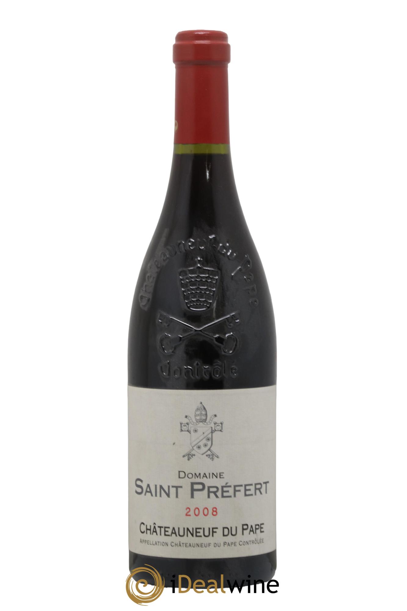 Châteauneuf-du-Pape Domaine Saint-Préfert 2008 - Lot of 1 bottle - 0