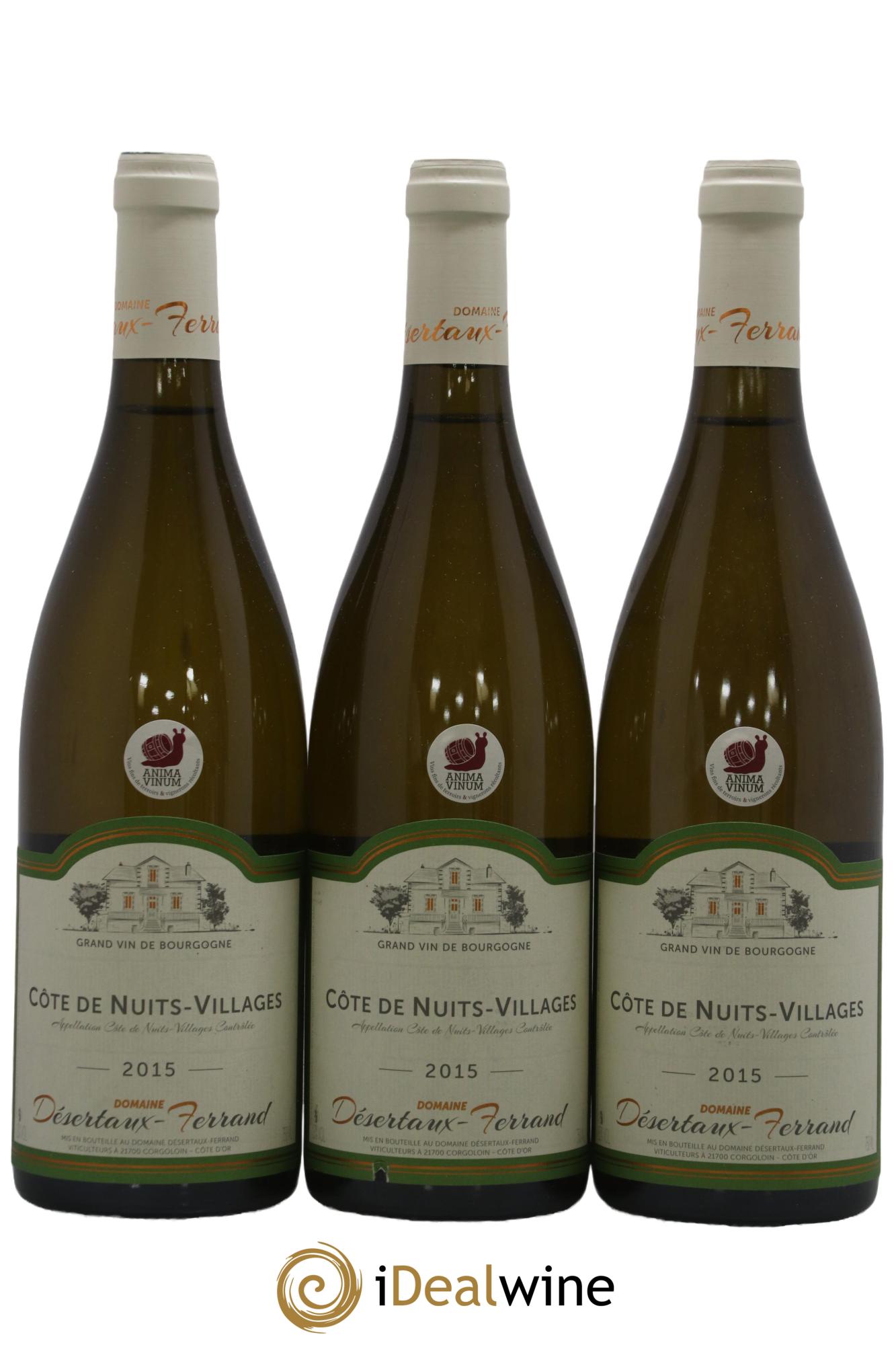 Côte de Nuits-Villages Desertaux Ferrand 2015 - Posten von 3 Flaschen - 0