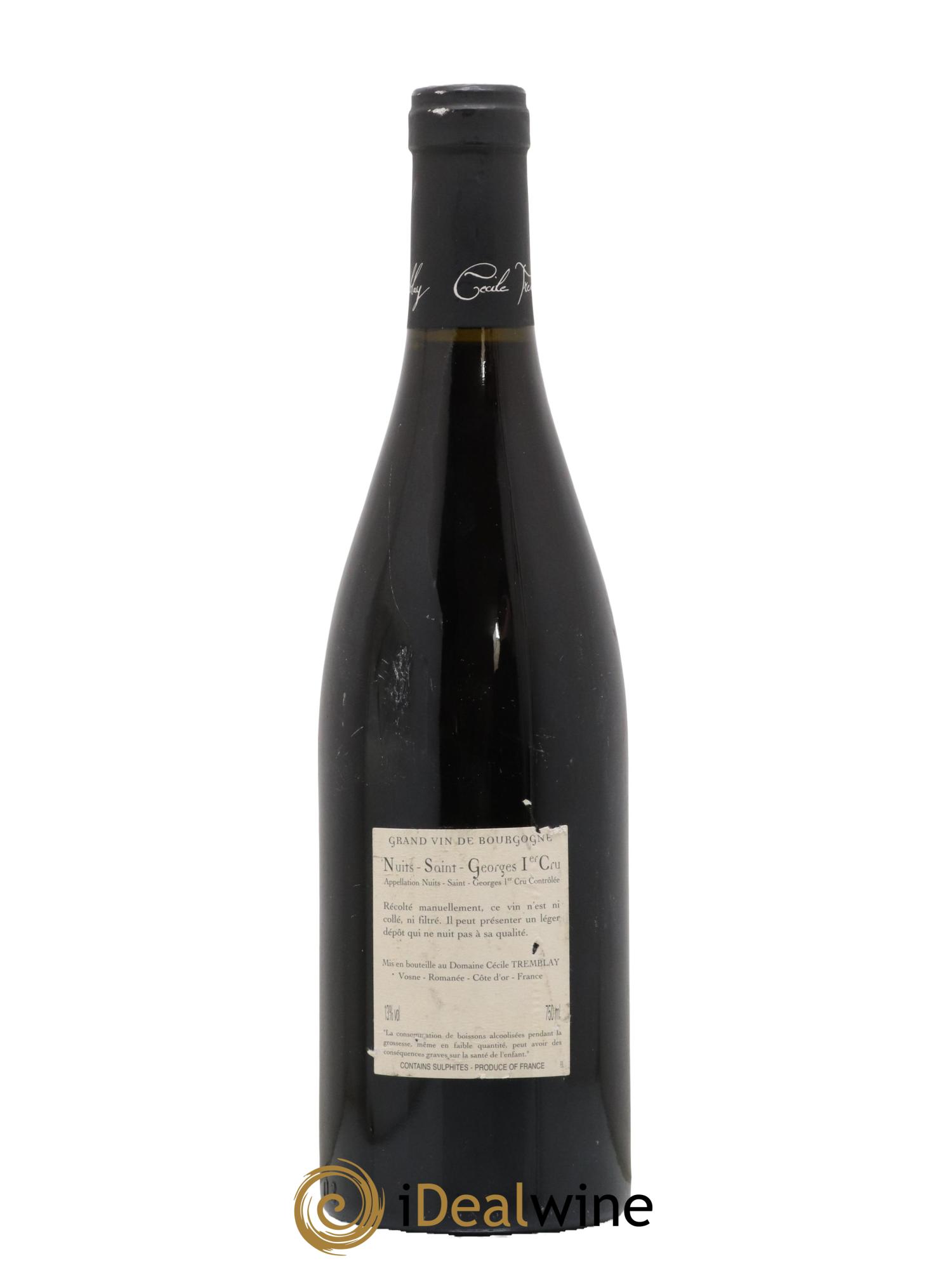 Nuits-Saint-Georges 1er Cru Les Murgers Cécile Tremblay 2012 - Lot de 1 bouteille - 1