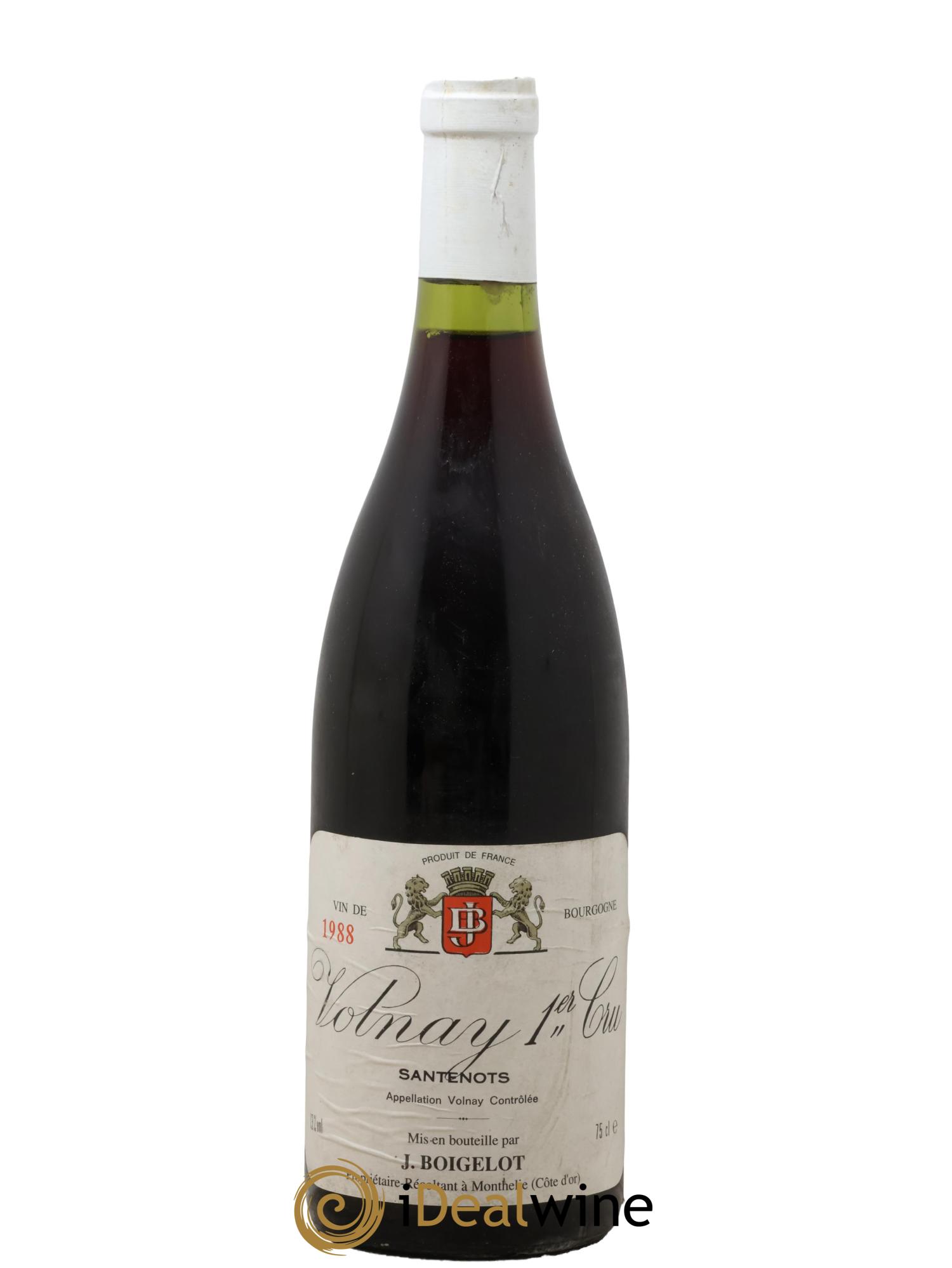 Volnay 1er Cru Santenots J. Boigelot 1988 - Lot of 1 bottle - 0