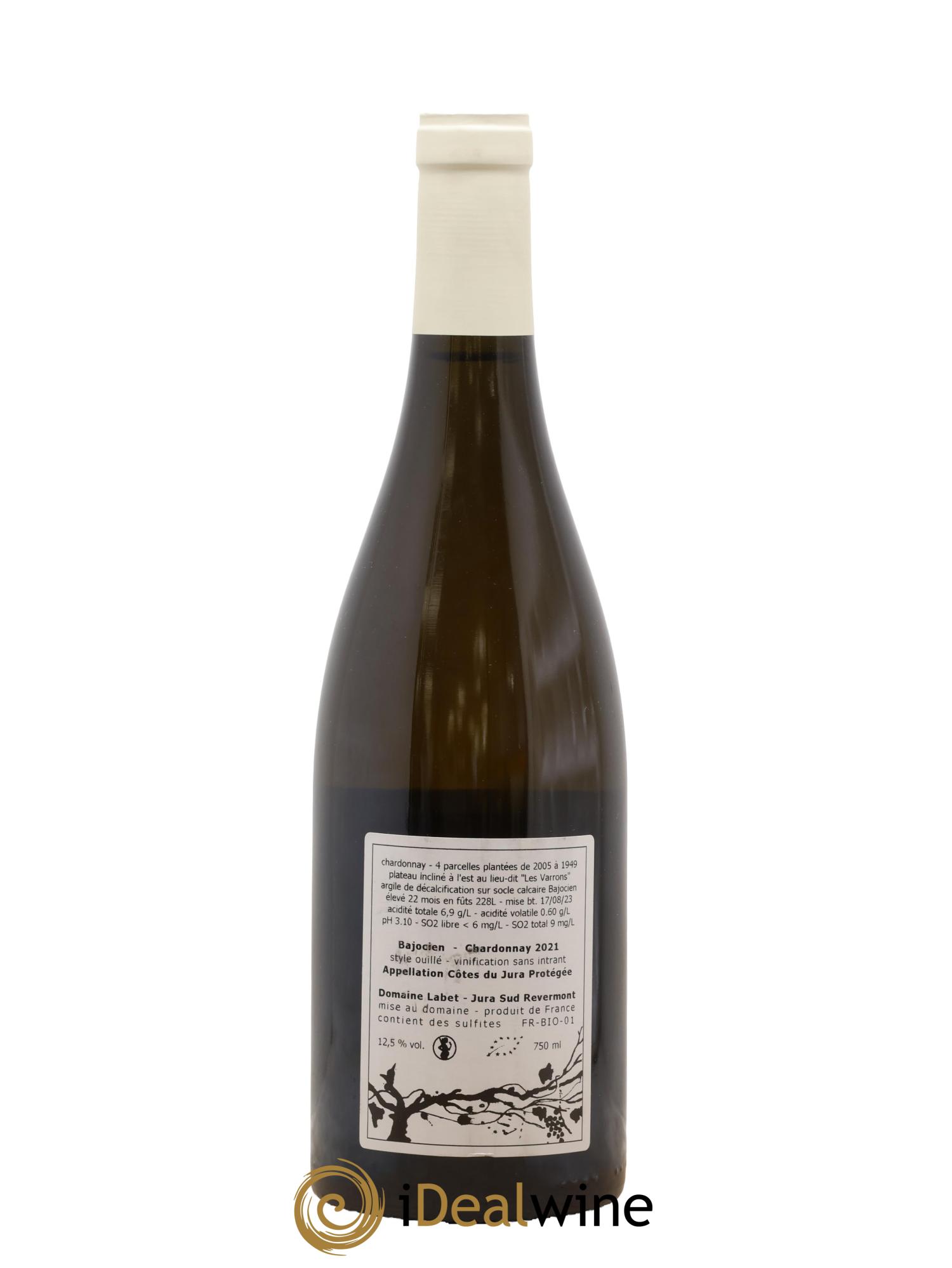 Côtes du Jura Chardonnay Bajocien Romain - Julien - Charline Labet 2021 - Lot of 1 bottle - 1