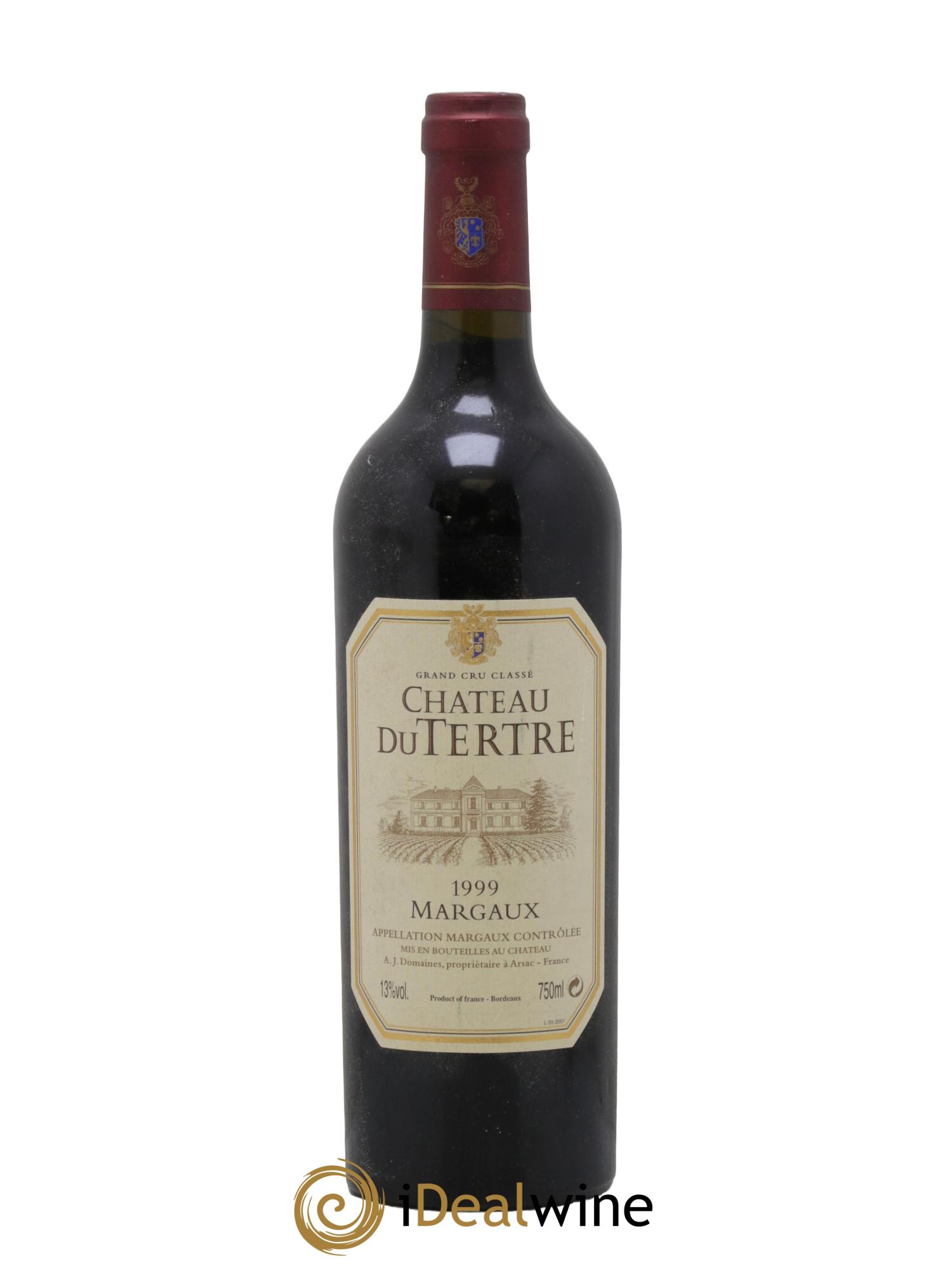 Château du Tertre 5ème Grand Cru Classé 1999 - Lot de 1 bouteille - 0