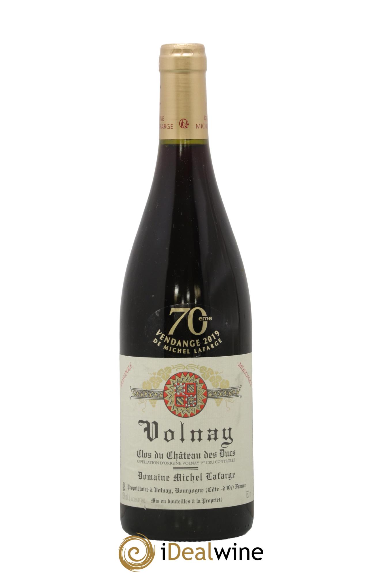 Volnay 1er Cru Clos du Château des Ducs Lafarge (Domaine) 2019 - Lot de 1 bouteille - 0