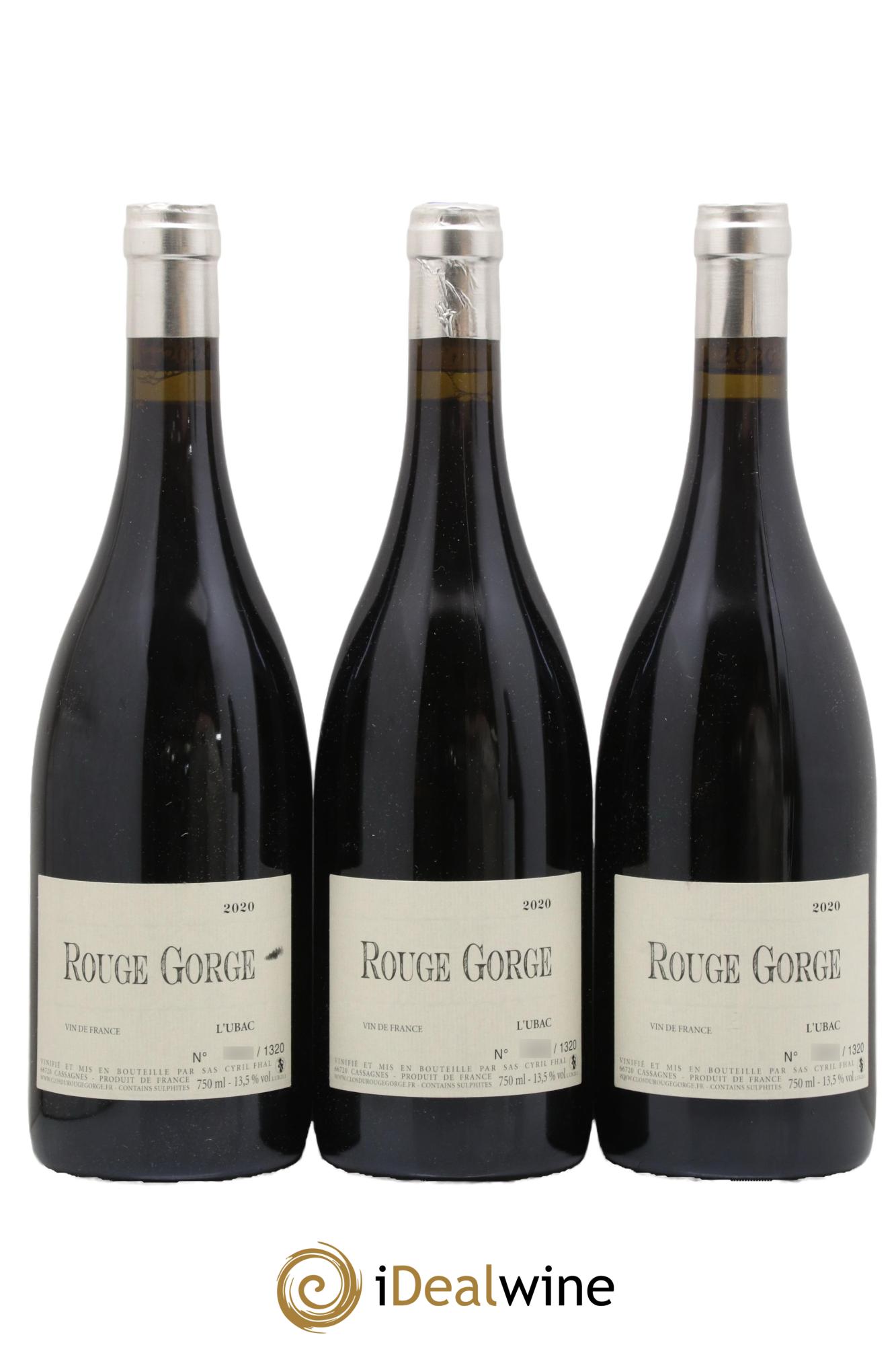 Vin de France L'Ubac Cyril Fhal 2020 - Lot de 3 bouteilles - 0