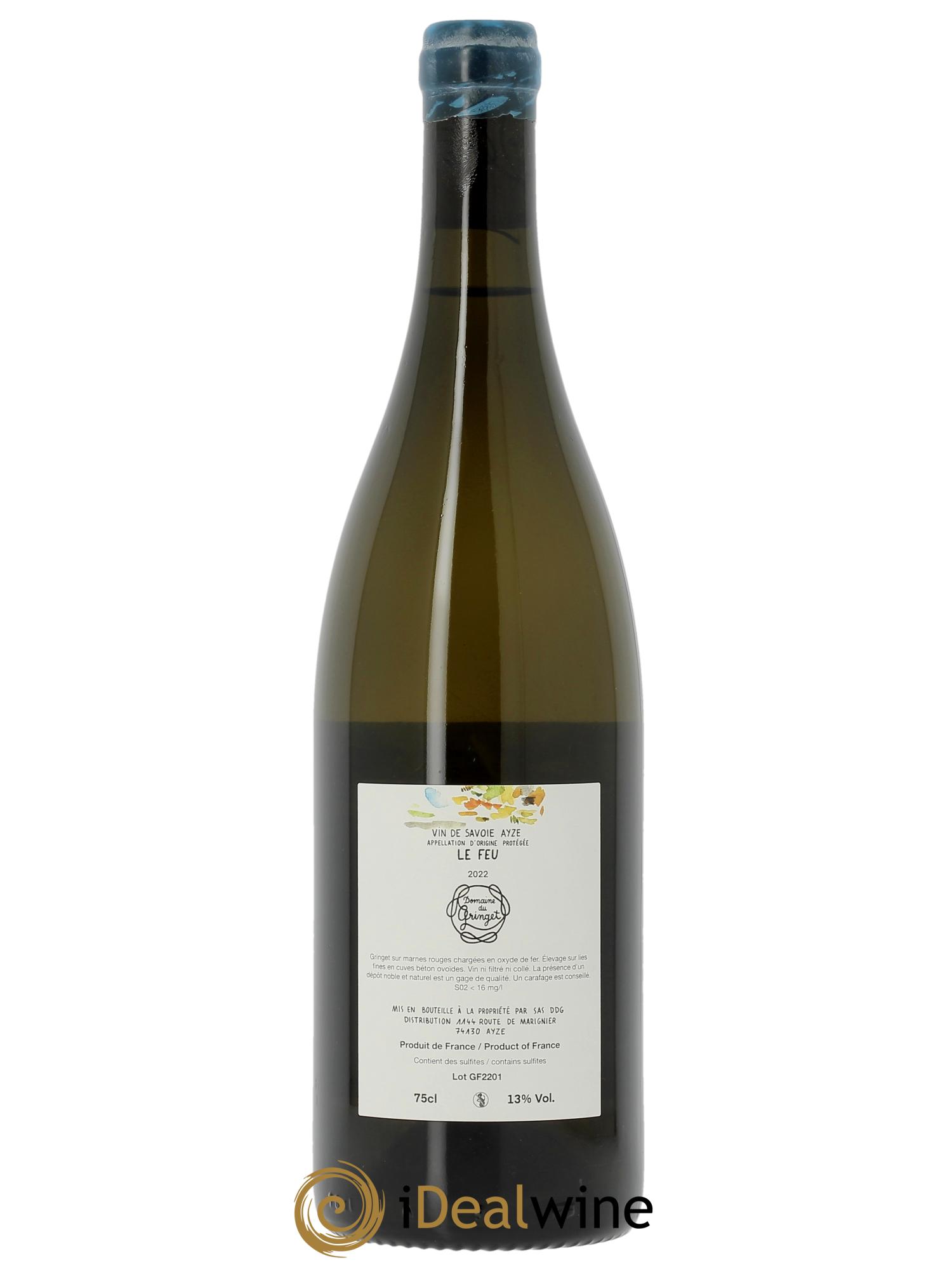 Vin de Savoie Ayze Le Feu Domaine du Gringet  2022 - Lot de 1 bouteille - 1