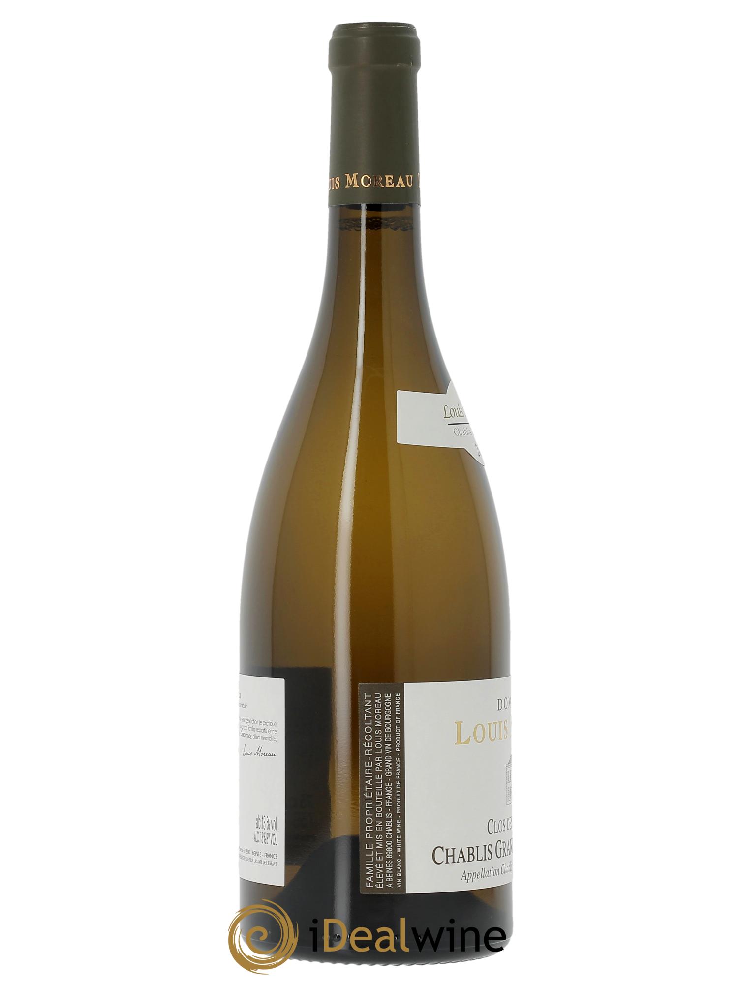 Chablis Grand Cru Les Clos Clos des Hospices Louis Moreau  2022 - Lot de 1 bouteille - 1
