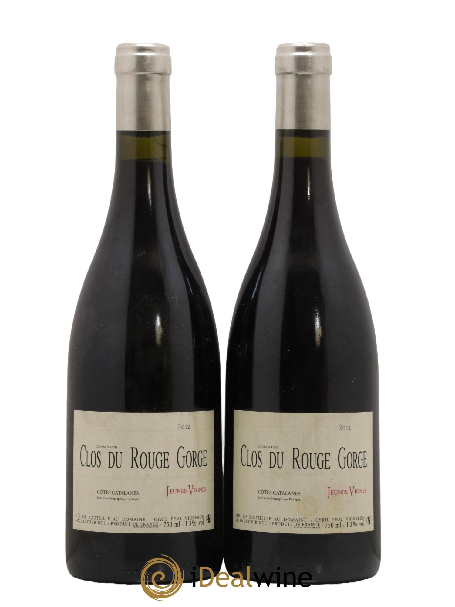 Côtes Catalanes (VDP des Côtes Catalanes) Clos du Rouge Gorge Jeunes Vignes Cyril Fhal 2012 - Lot de 2 bouteilles - 0