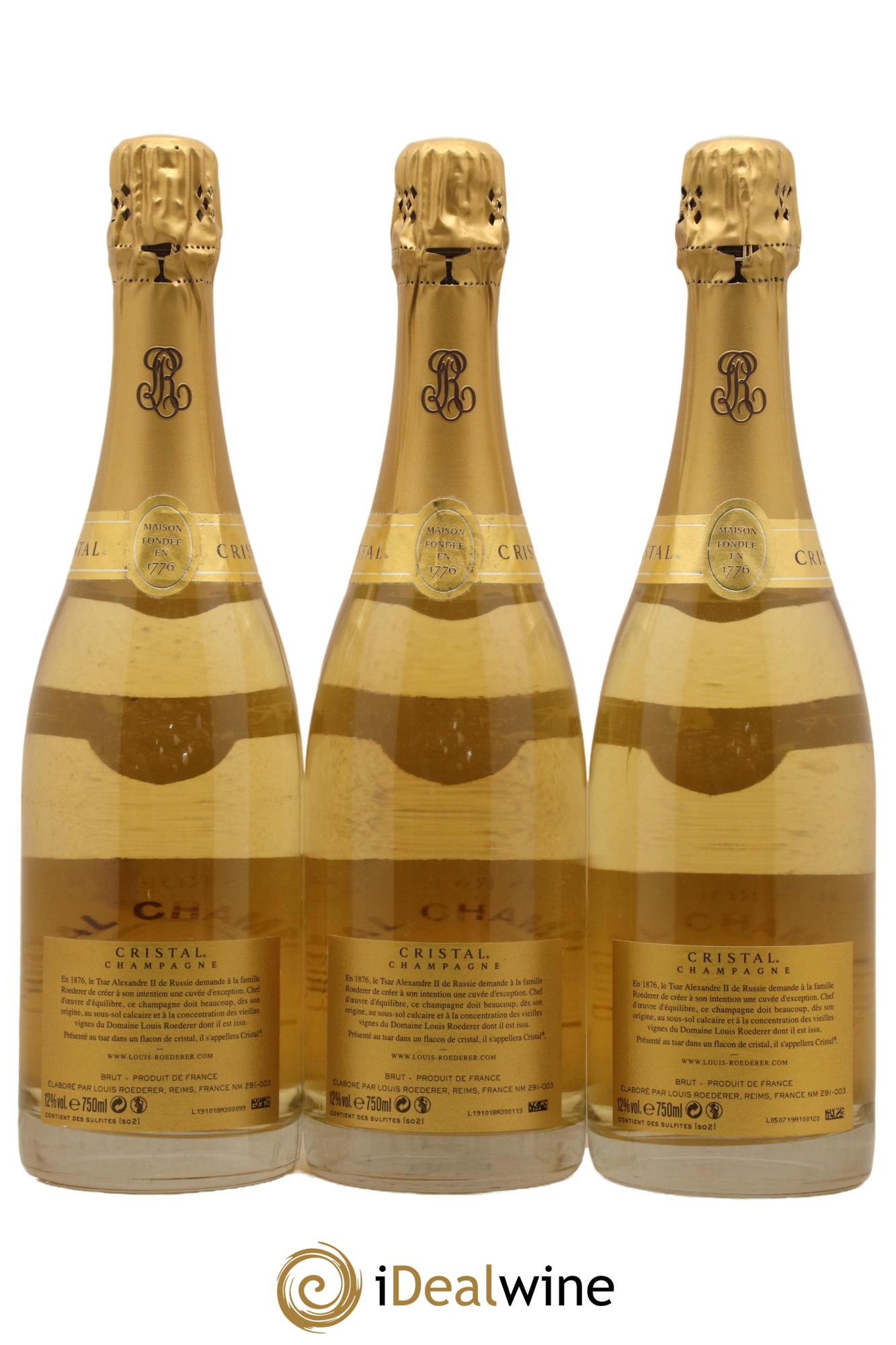 Cristal Louis Roederer 2008 - Lotto di 3 bottiglie - 1