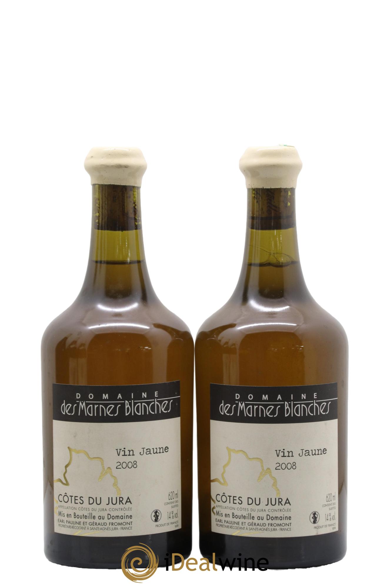 Côtes du Jura Vin Jaune Marnes Blanches (Domaine des) 2008 - Lot de 2 clavelins - 0