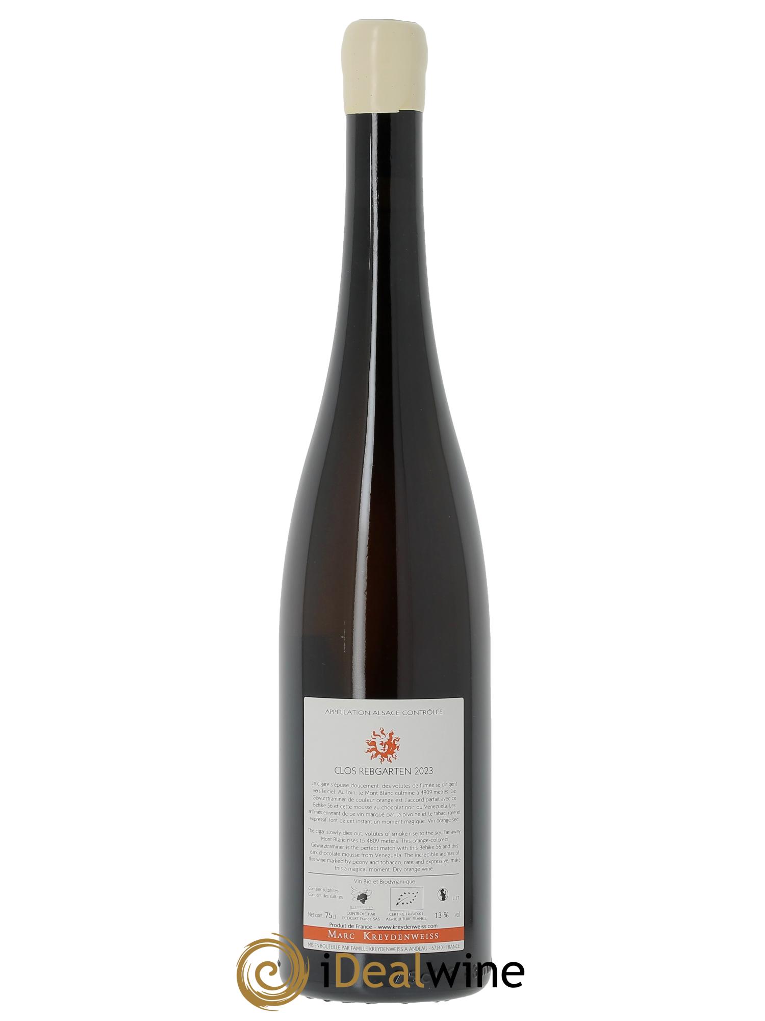 Alsace Gewurztraminer Clos Rebgarten Marc Kreydenweiss 2023 - Lot of 1 bottle - 1