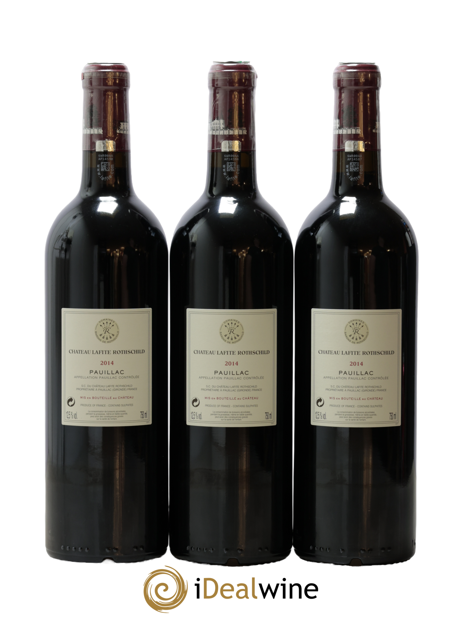 Château Lafite Rothschild 1er Grand Cru Classé 2014 - Lot de 3 bouteilles - 1