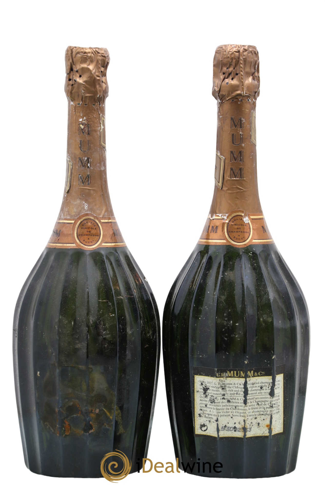 René Lalou Mumm 1985 - Lot of 2 bottles - 1