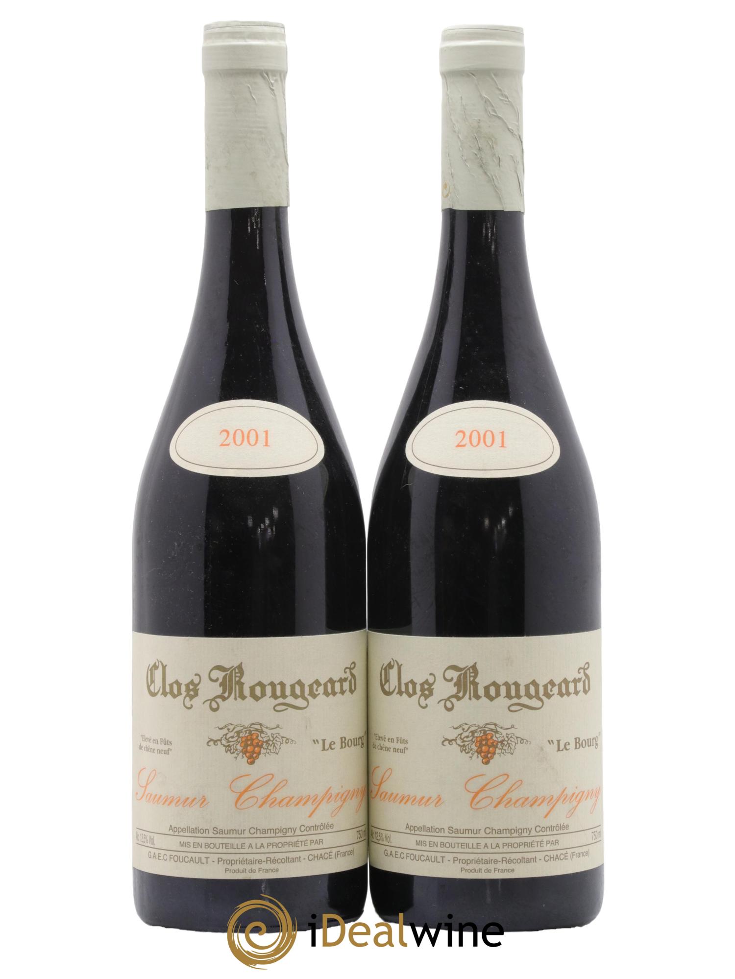 Saumur-Champigny Le Bourg Clos Rougeard 2001 - Lot de 2 bouteilles - 0