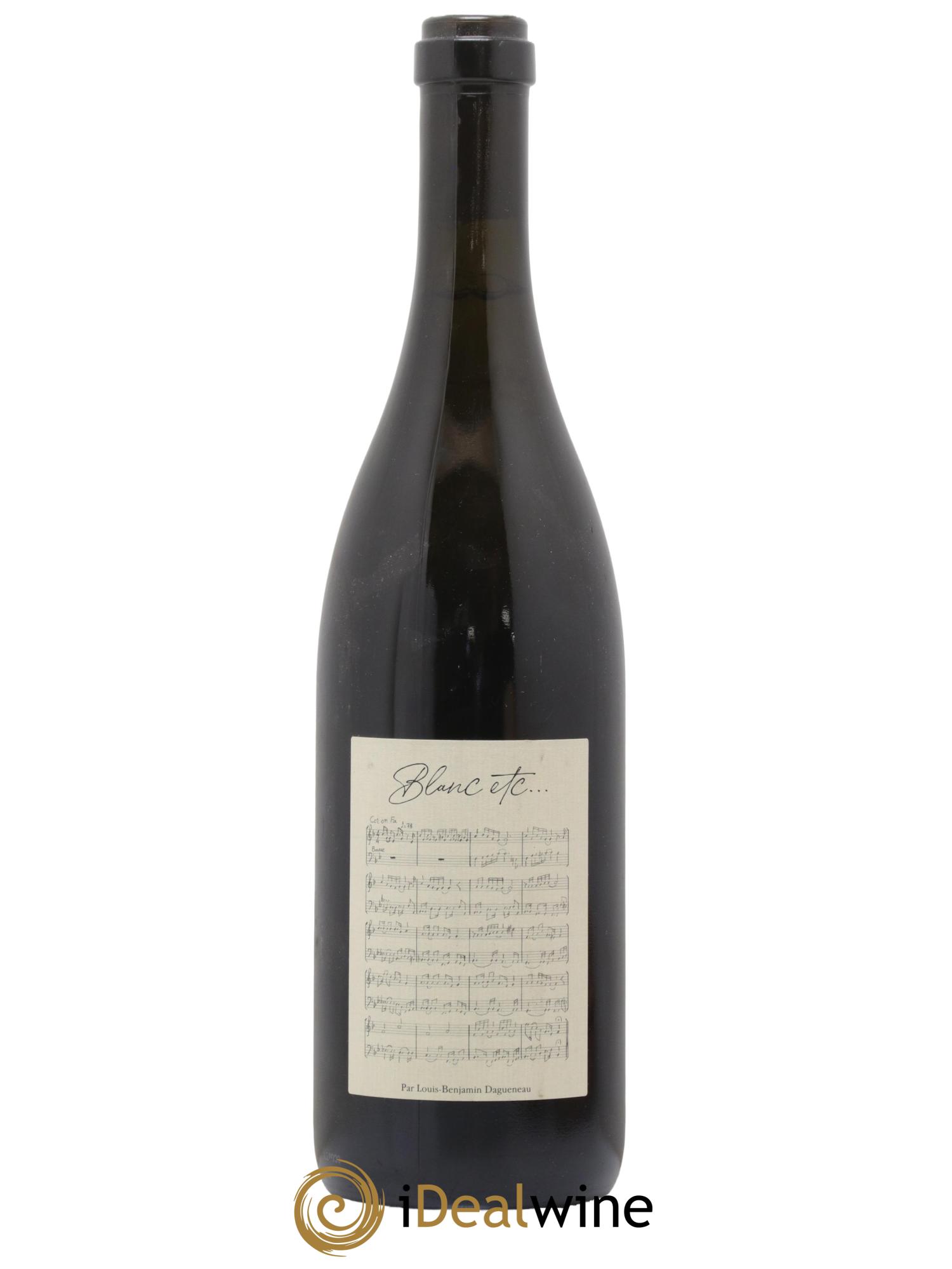 Vin de France Blanc Etc Dagueneau (Domaine Didier - Louis-Benjamin) 2018 - Lot de 1 bouteille - 0