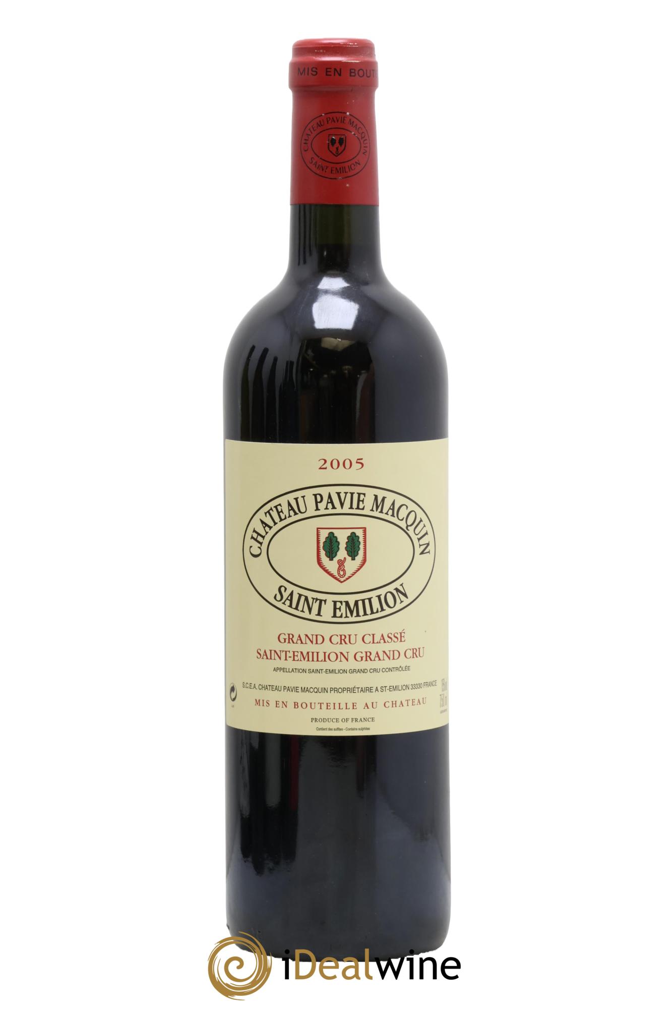 Château Pavie Macquin 1er Grand Cru Classé B 2005 - Posten von 1 Flasche - 0