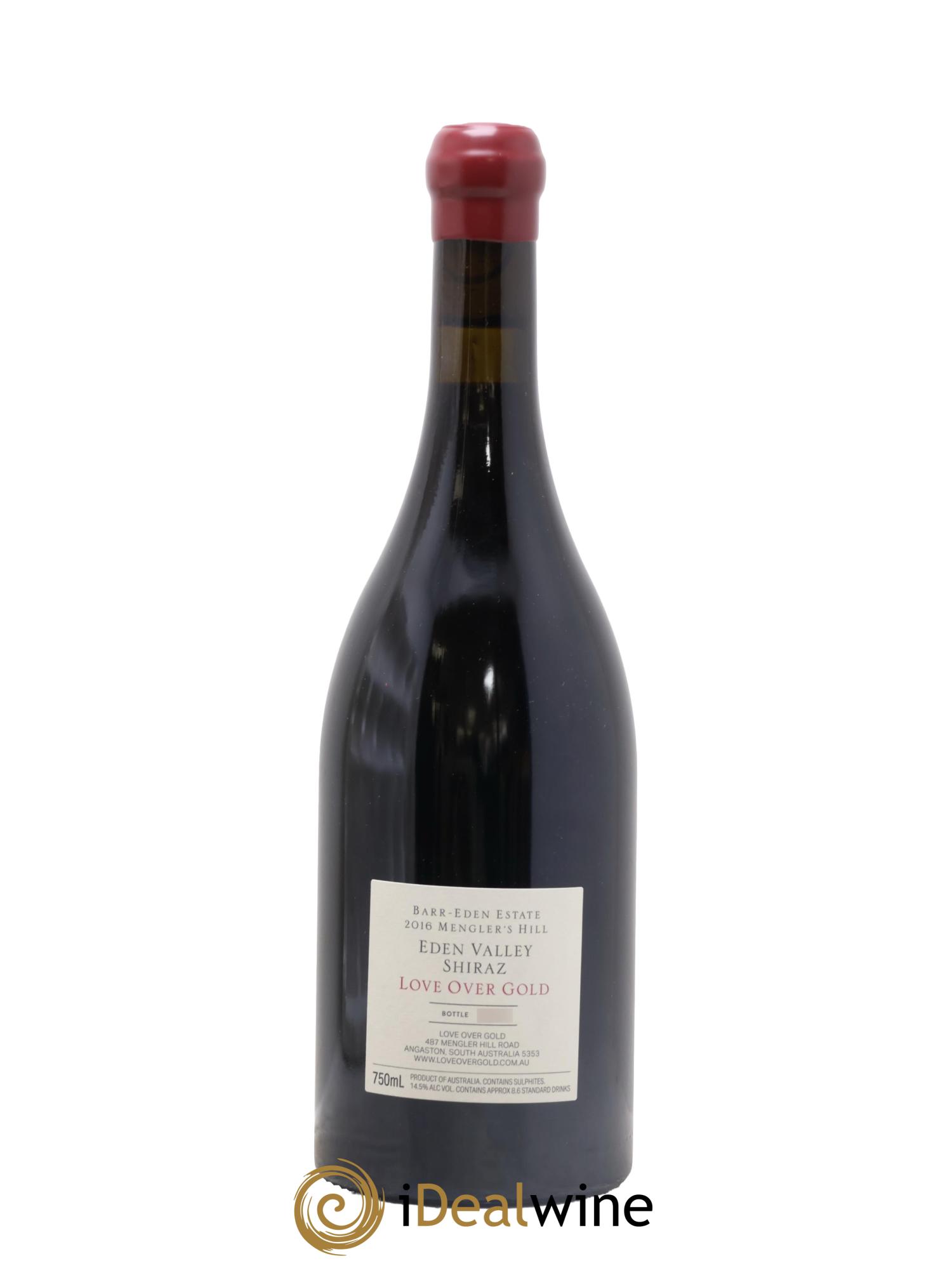 Australie Love Over Gold Shiraz Domaine Love Over Gold Barr Eden 2016 - Lot de 1 bouteille - 1