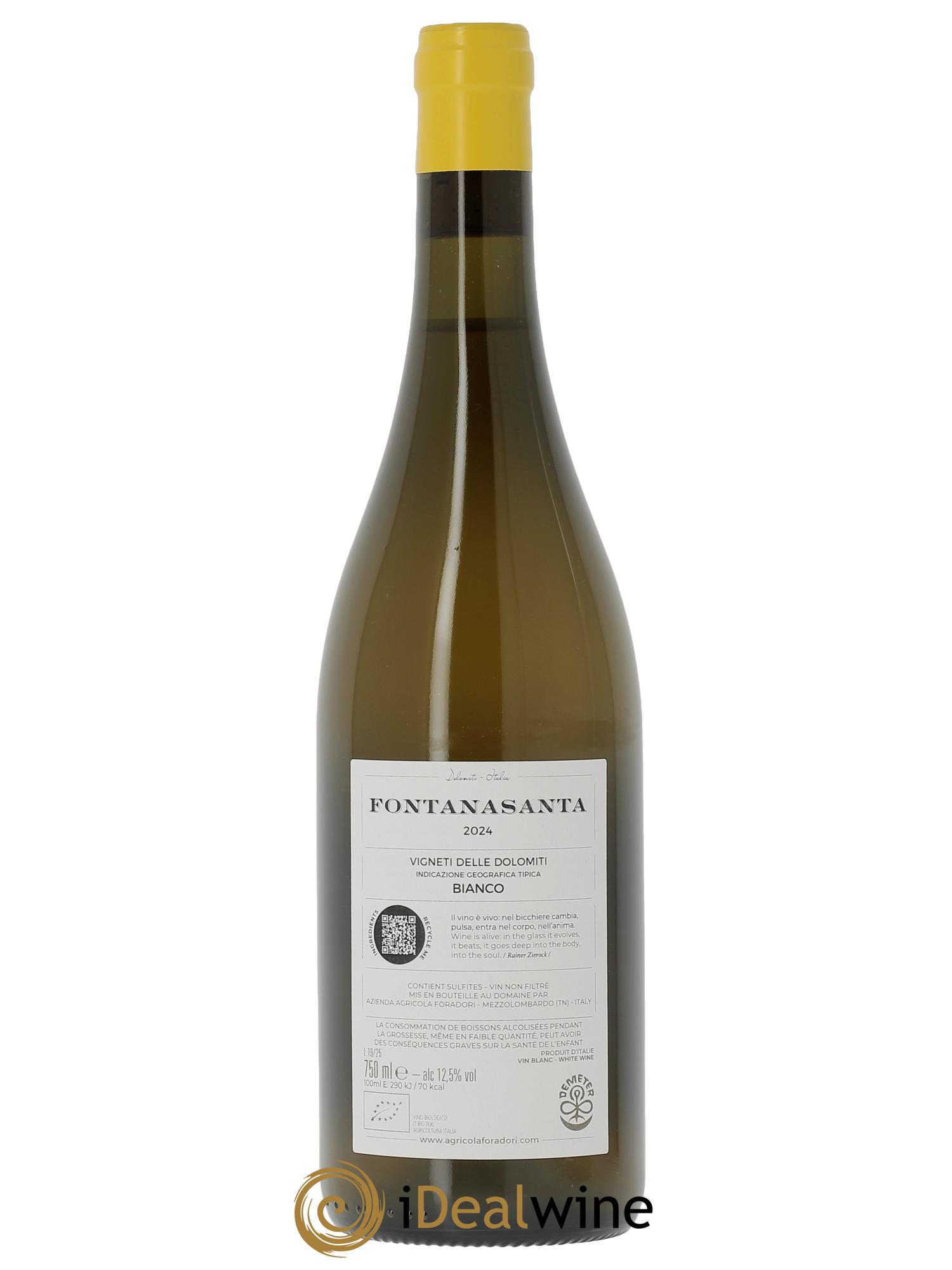 Vigneti delle Dolomiti IGT Fontanasanta Manzoni Elisabetta Foradori  2024 - Lot de 1 bouteille - 1
