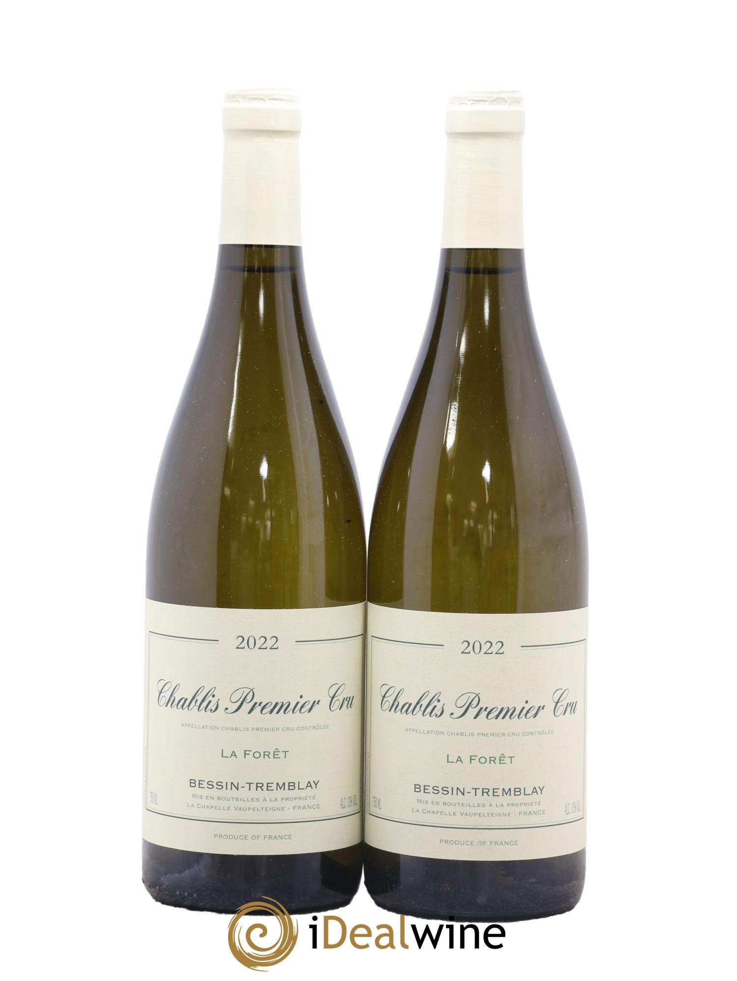 Chablis 1er Cru La Forêt Bessin-Tremblay 2022 - Lot of 2 bottles - 0