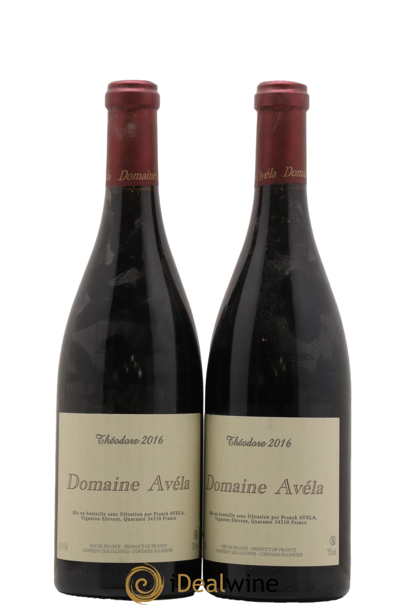Vin de France Théodore Avéla 2016 - Lot de 2 bouteilles - 0