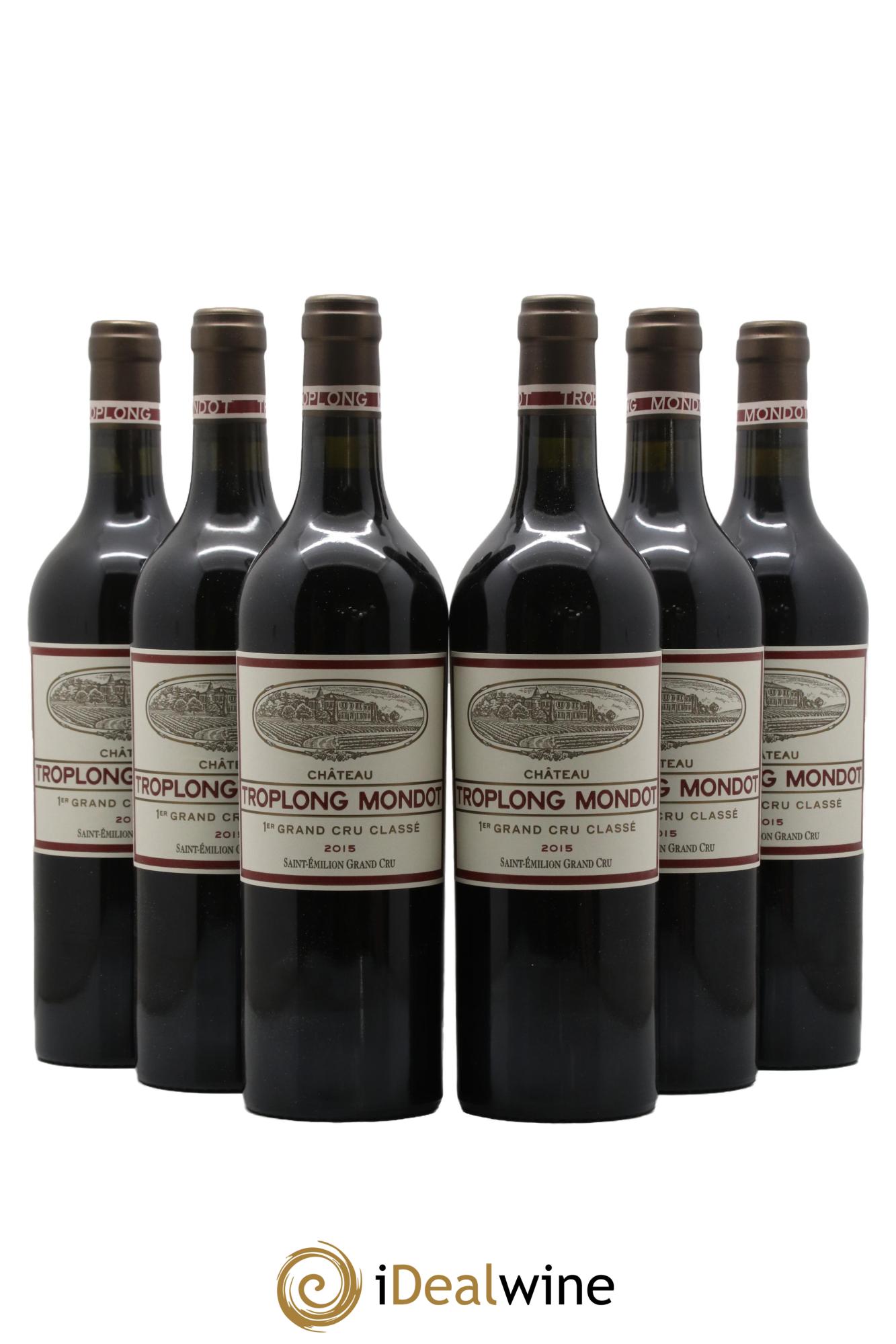 Château Troplong Mondot 1er Grand Cru Classé B 2015 - Lot de 6 bouteilles - 0