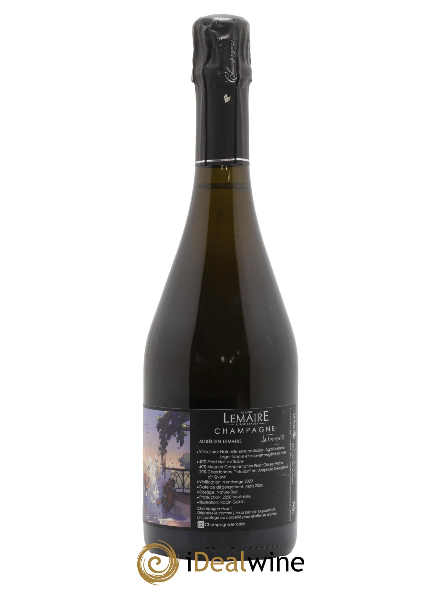 La Trempette Aurélien Lemaire 2020 - Lot de 1 bouteille - 1