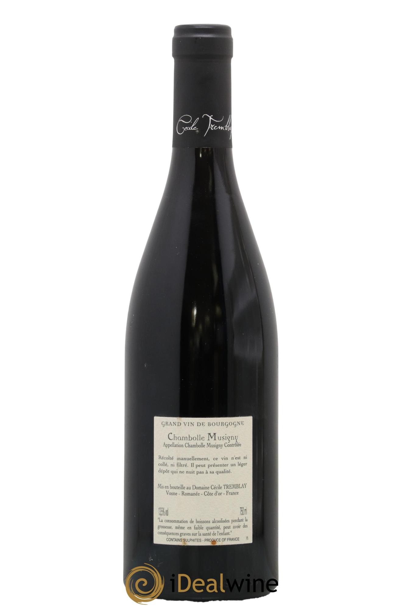 Chambolle-Musigny Les Cabottes Cécile Tremblay 2018 - Lot of 1 bottle - 1