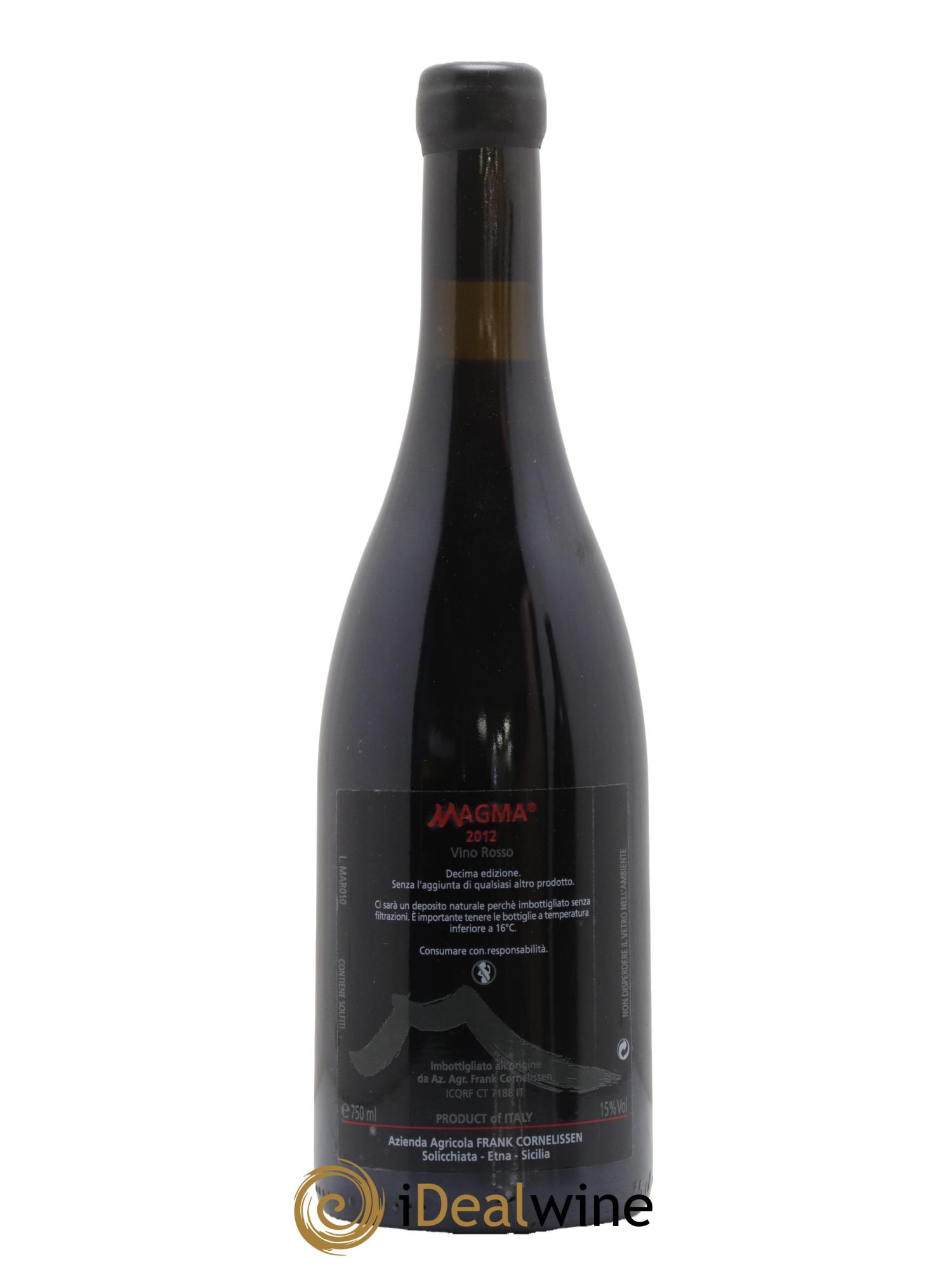 Terre Siciliane IGT Magma Frank Cornelissen 2012 - Lot de 1 bouteille - 1