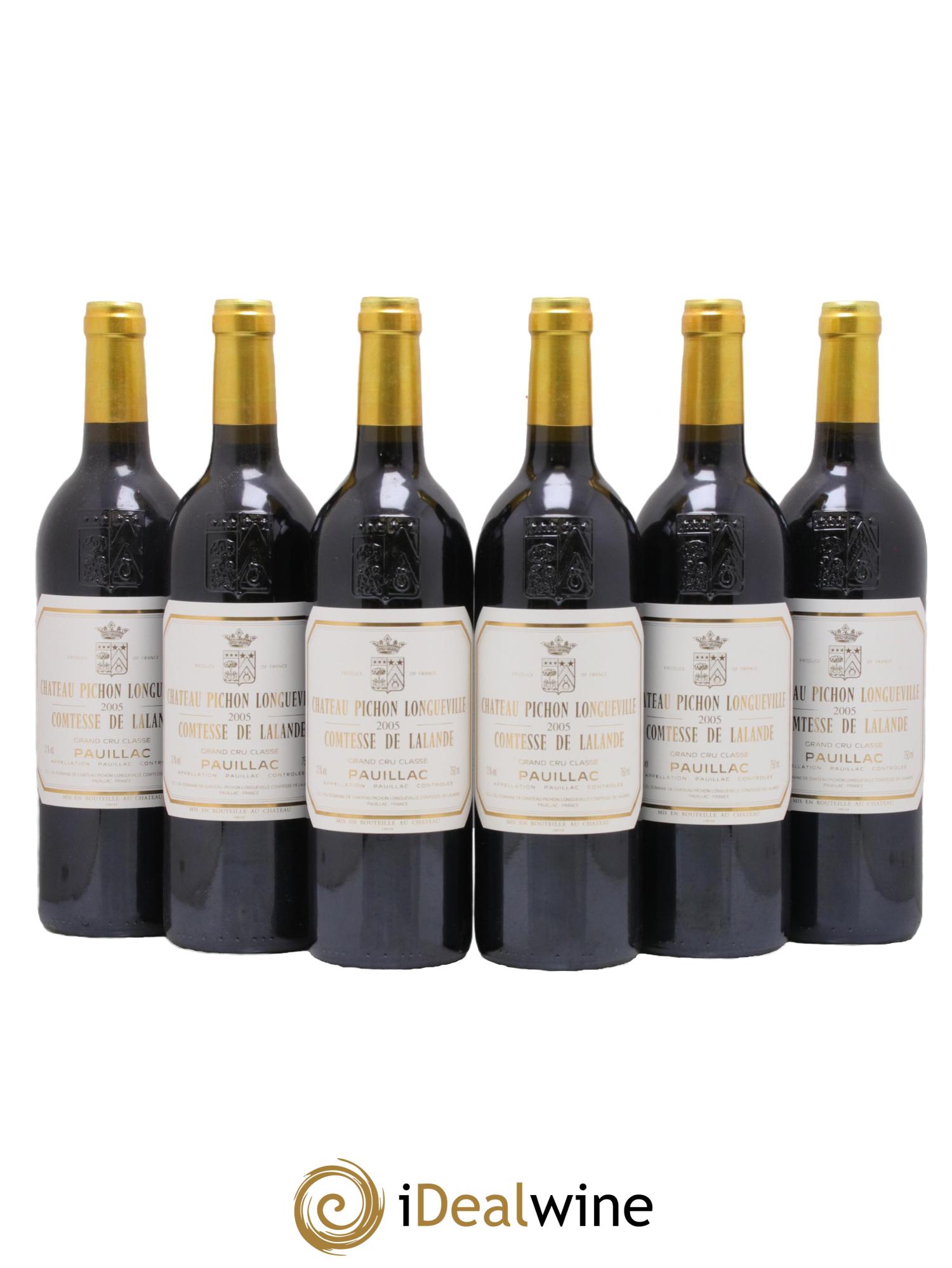 Château Pichon Longueville Comtesse de Lalande 2ème Grand Cru Classé 2005 - Lot of 6 bottles - 0