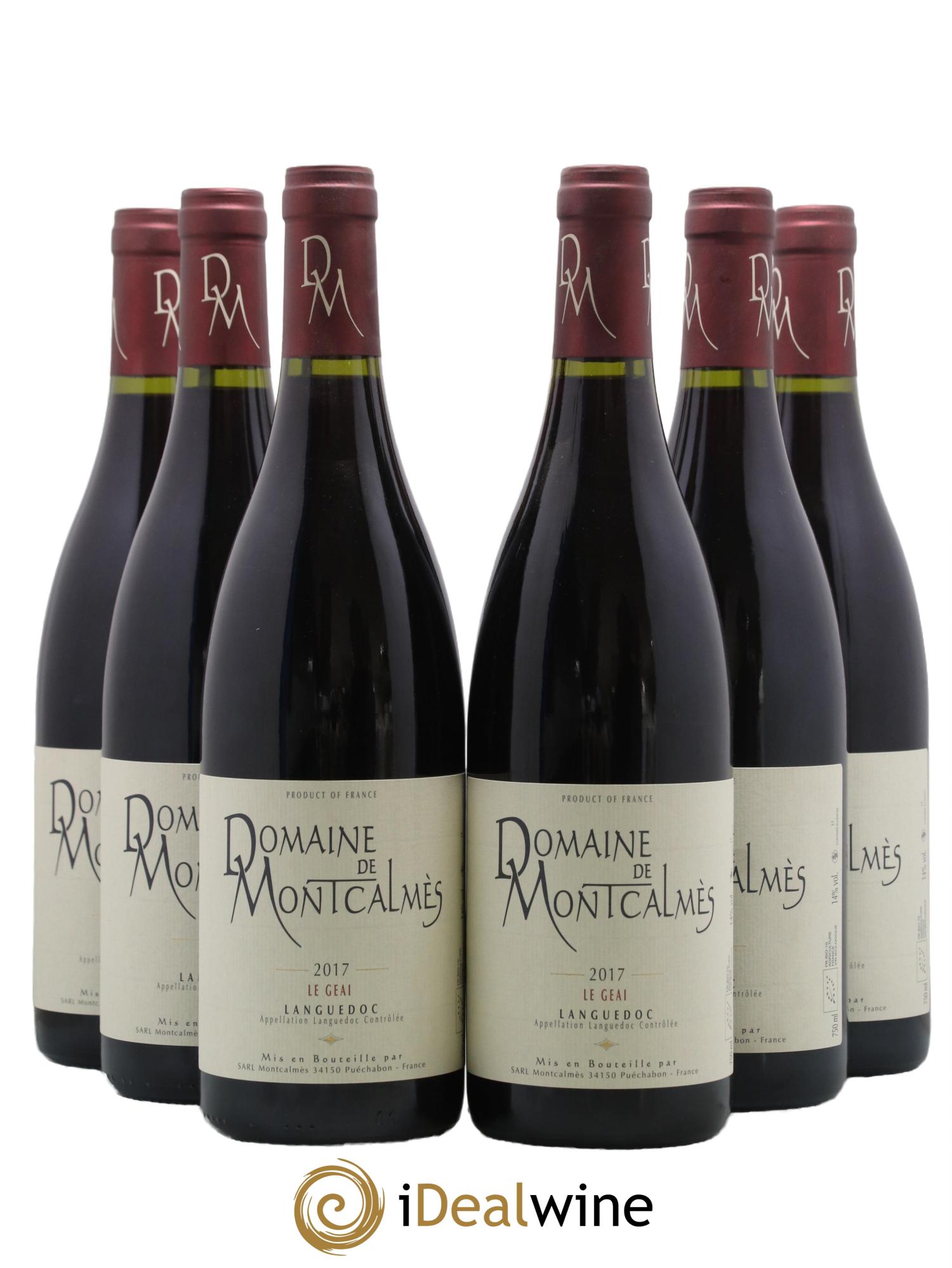 Coteaux du Languedoc - Le Geai Domaine de Montcalmès Frédéric Pourtalié 2017 - Posten von 6 Flaschen - 0