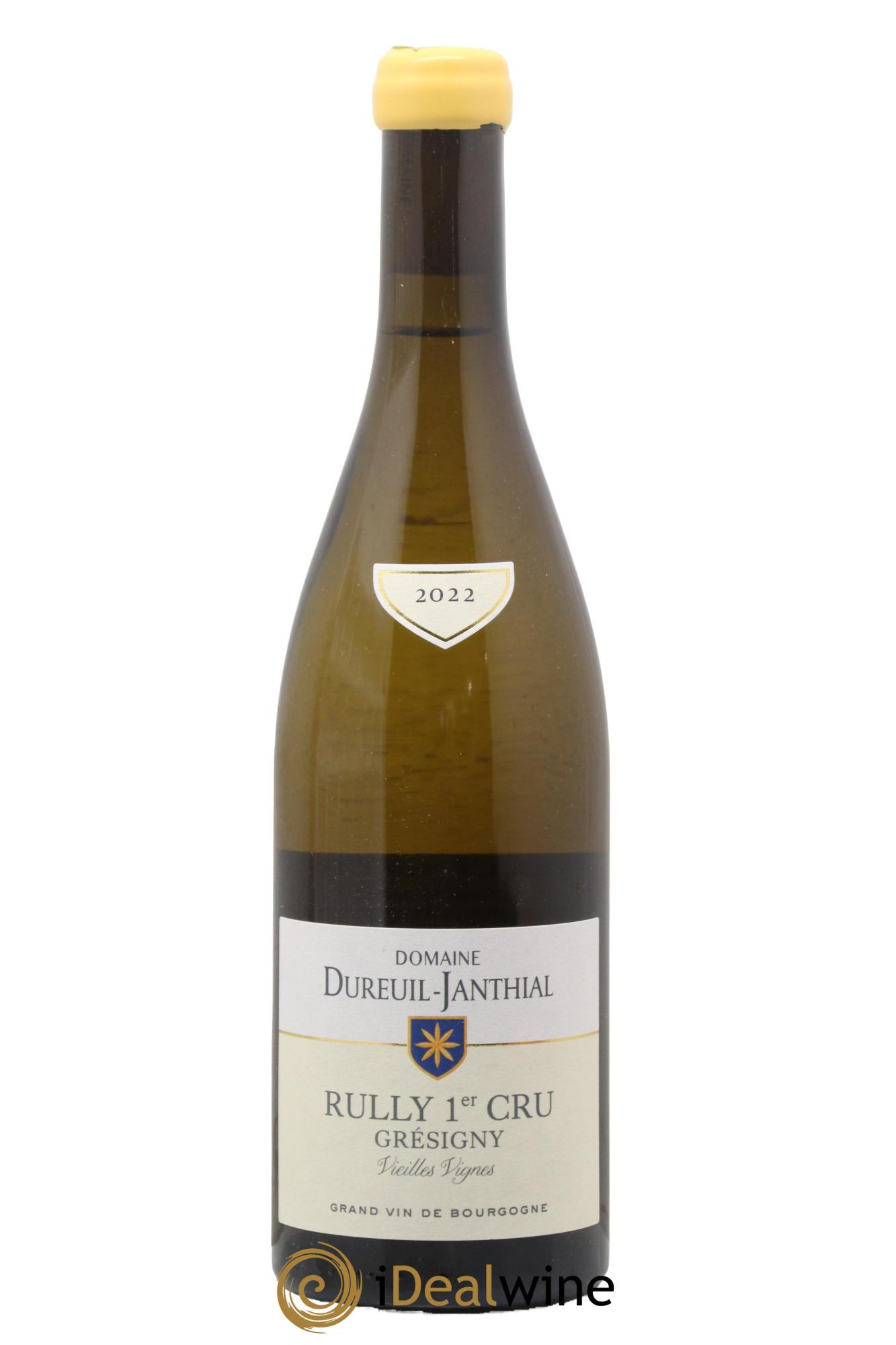 Rully 1er Cru Grésigny Vieilles Vignes Vincent Dureuil-Janthial 2022 - Lot of 1 bottle - 0