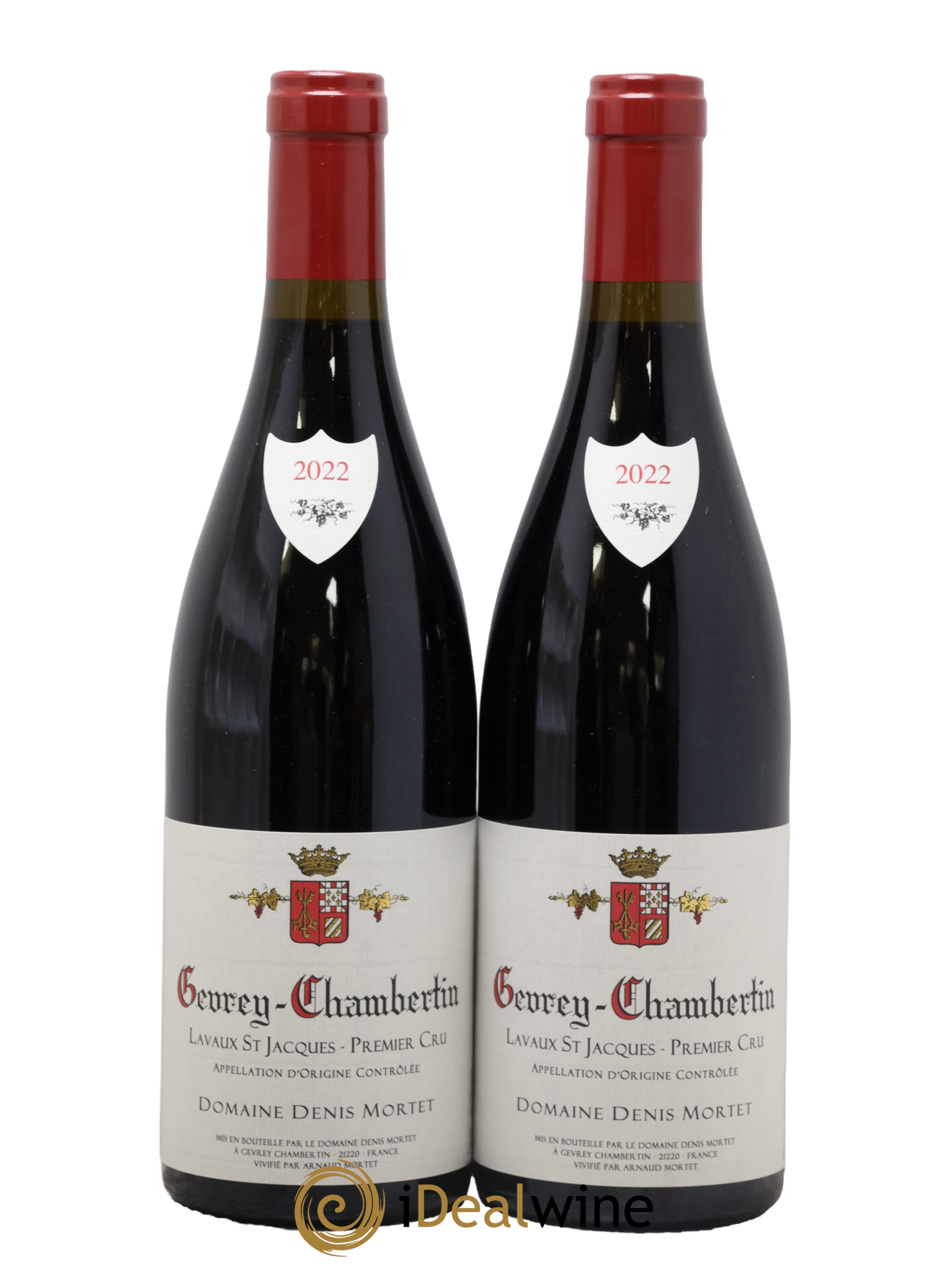 Gevrey-Chambertin 1er Cru Lavaux Saint Jacques Denis Mortet (Domaine) 2022 - Lotto di 2 bottiglie - 0