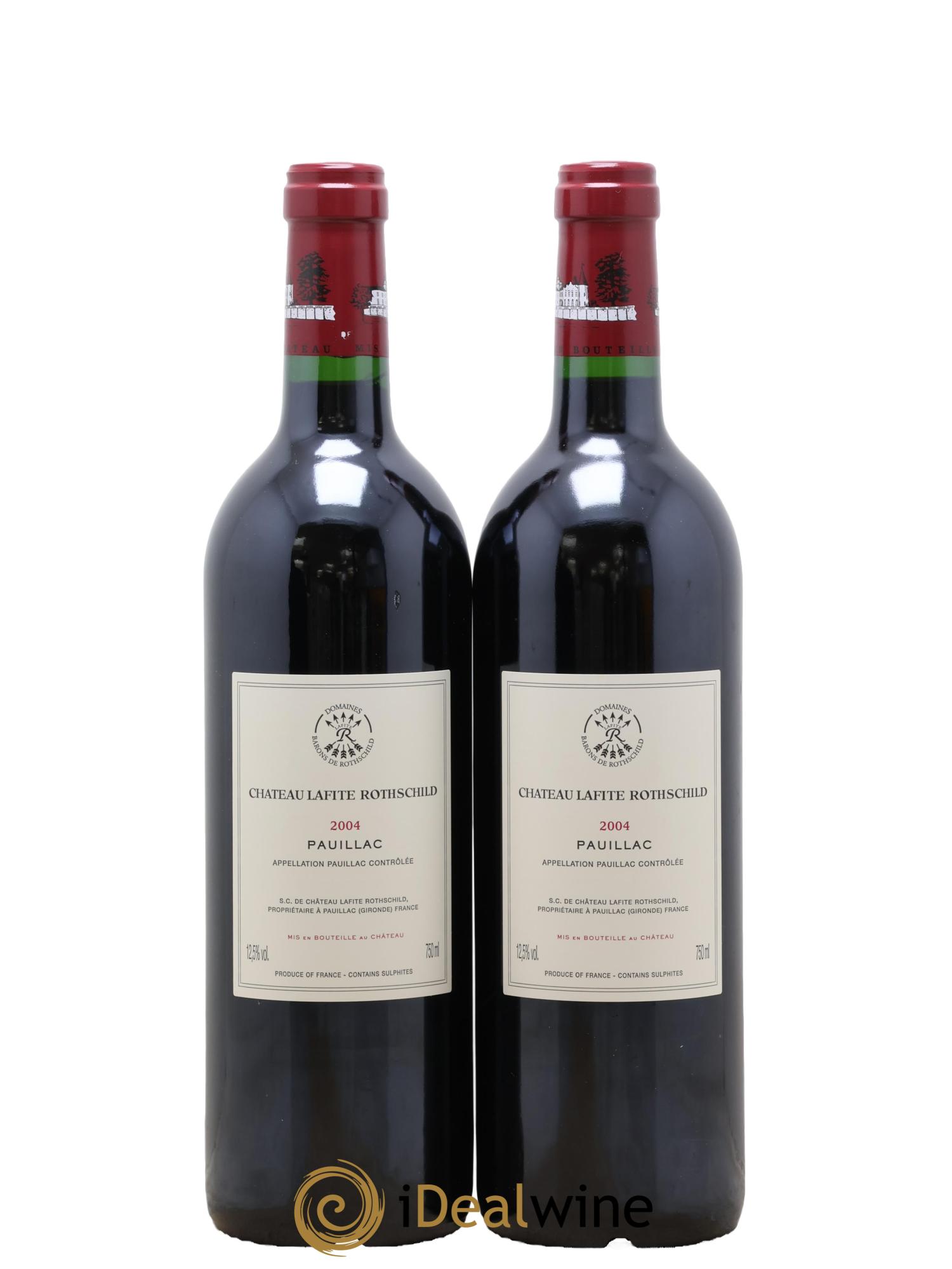 Château Lafite Rothschild 1er Grand Cru Classé 2004 - Lotto di 2 bottiglie - 1