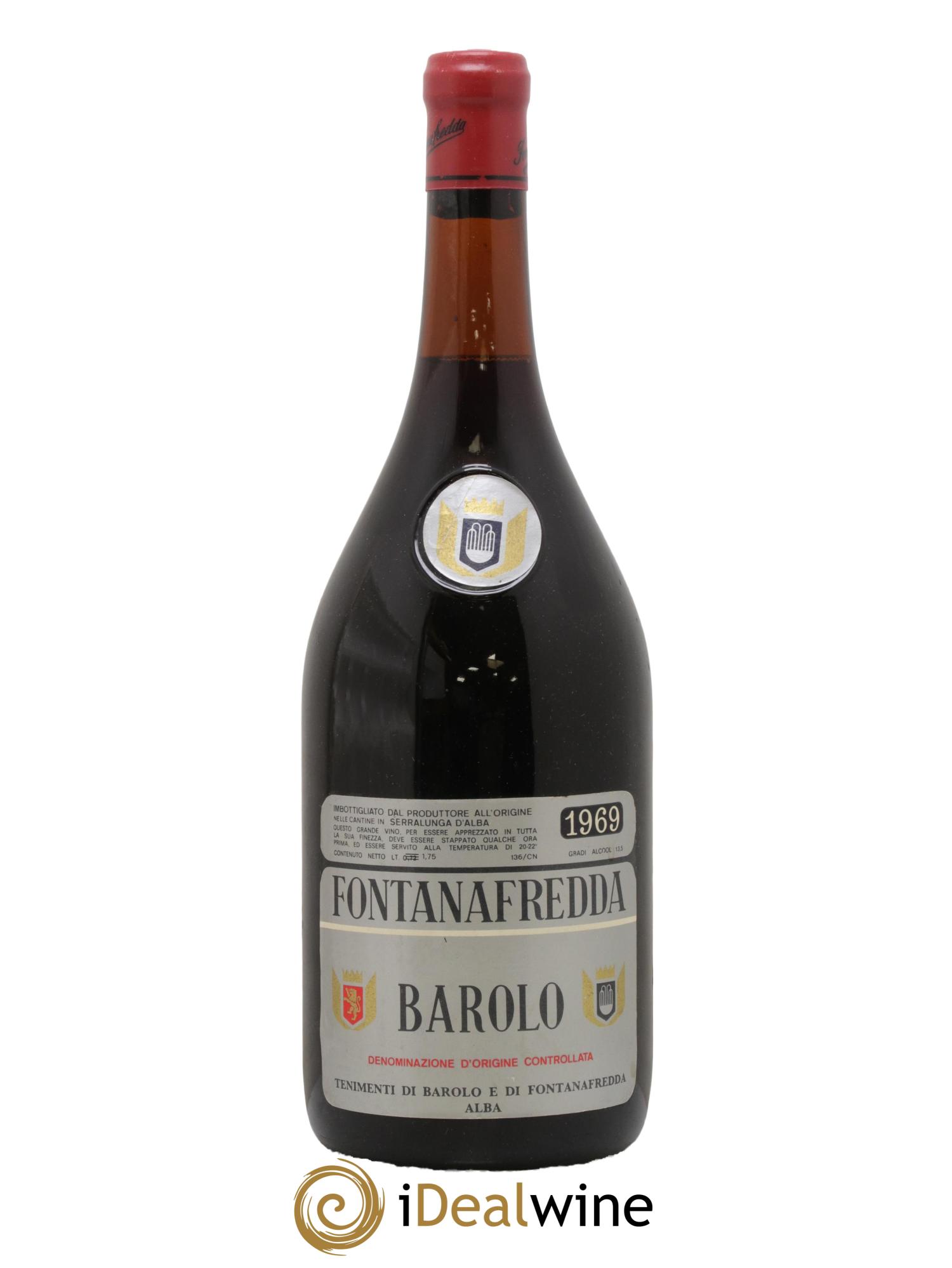Barolo DOCG Fontanafredda 1969 - Lotto di 1 magnum - 0