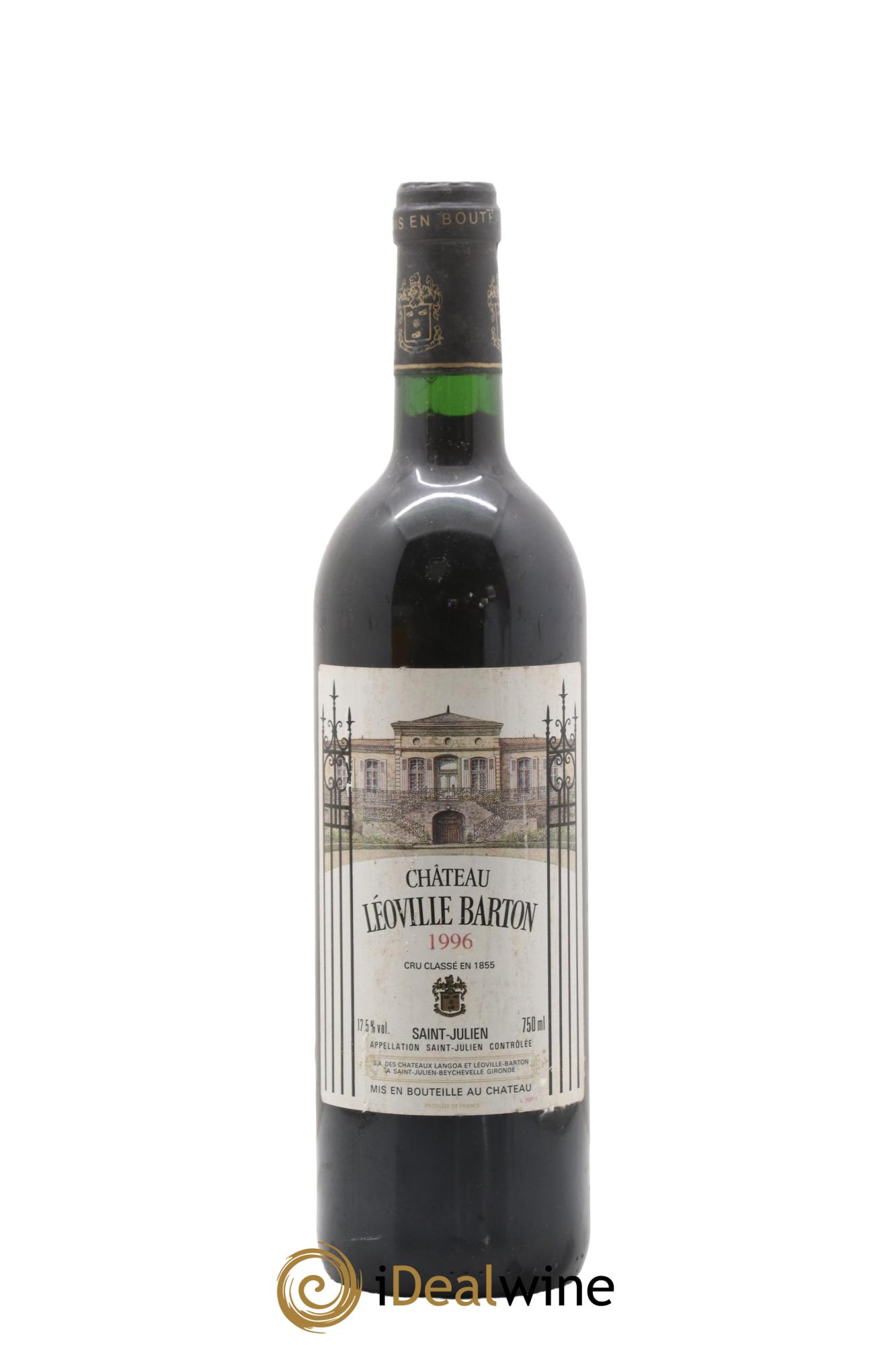 Château Léoville Barton 2ème Grand Cru Classé 1996 - Lot de 1 bouteille - 0