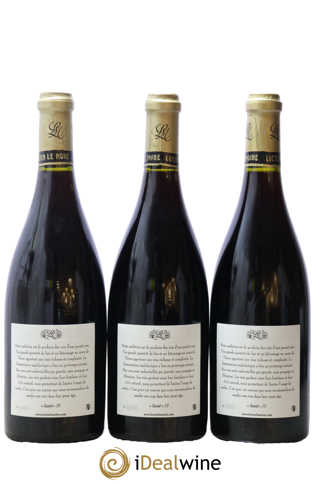Romanée-Saint-Vivant Grand Cru Lucien Le Moine 2007 - Lot de 3 bouteilles - 1