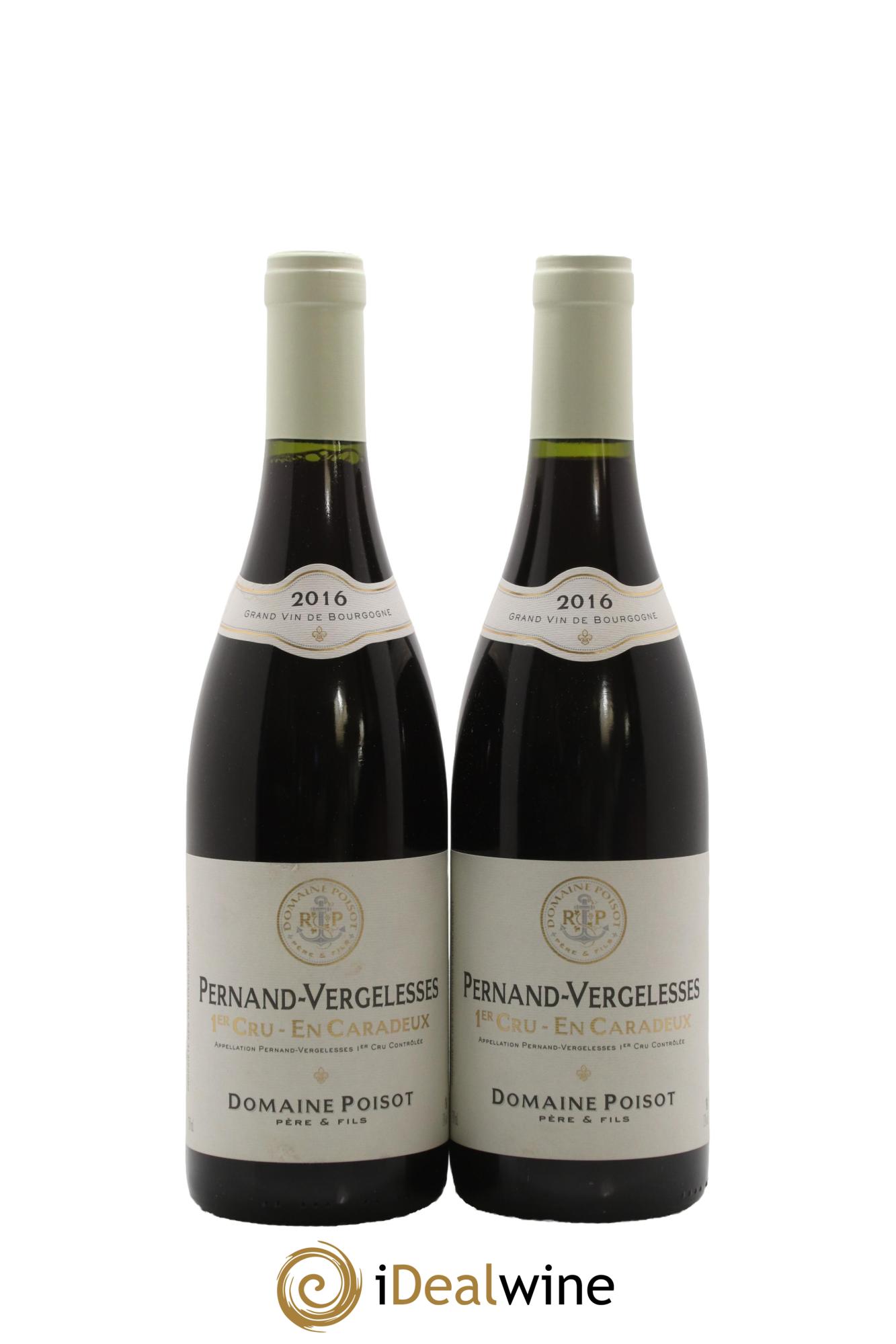 Pernand-Vergelesses 1er Cru En Caradeux Domaine Poisot 2016 - Lot de 2 bouteilles - 0