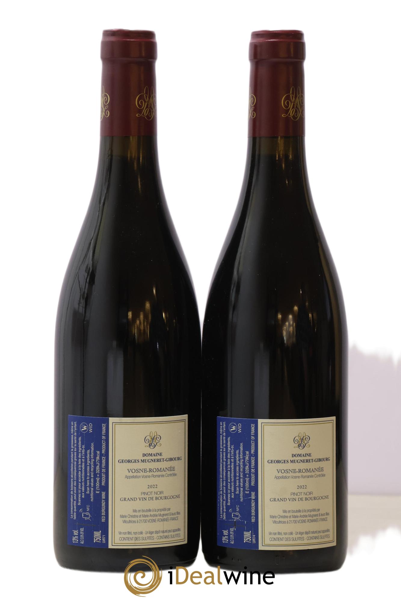 Vosne-Romanée Mugneret-Gibourg (Domaine) 2022 - Lot of 2 bottles - 1