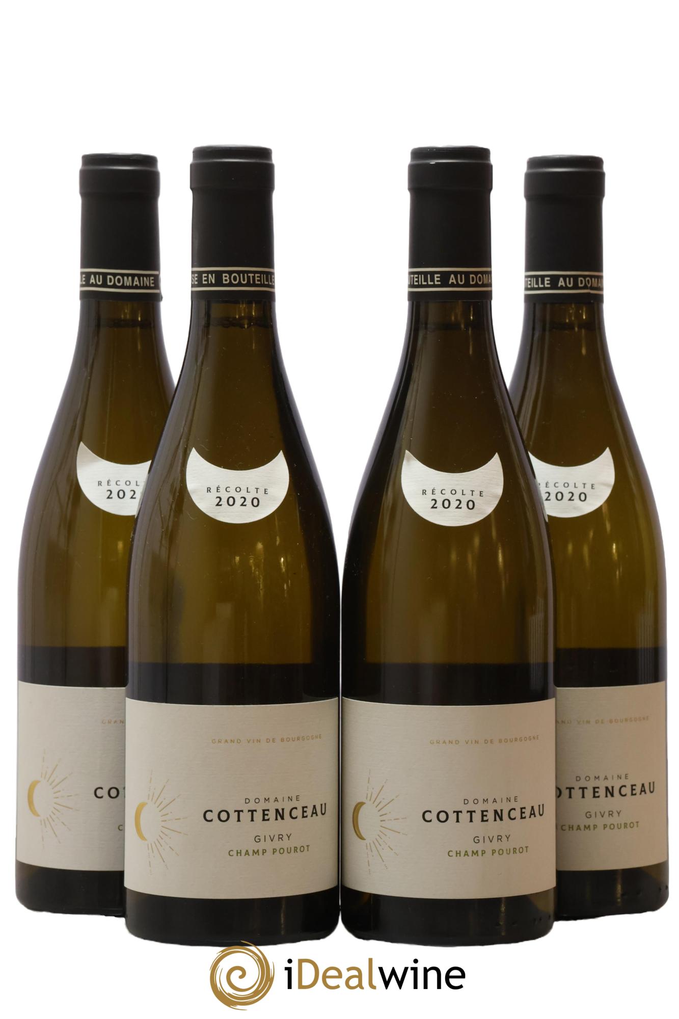 Givry Champ Pourot Cottenceau 2020 - Lot of 4 bottles - 0