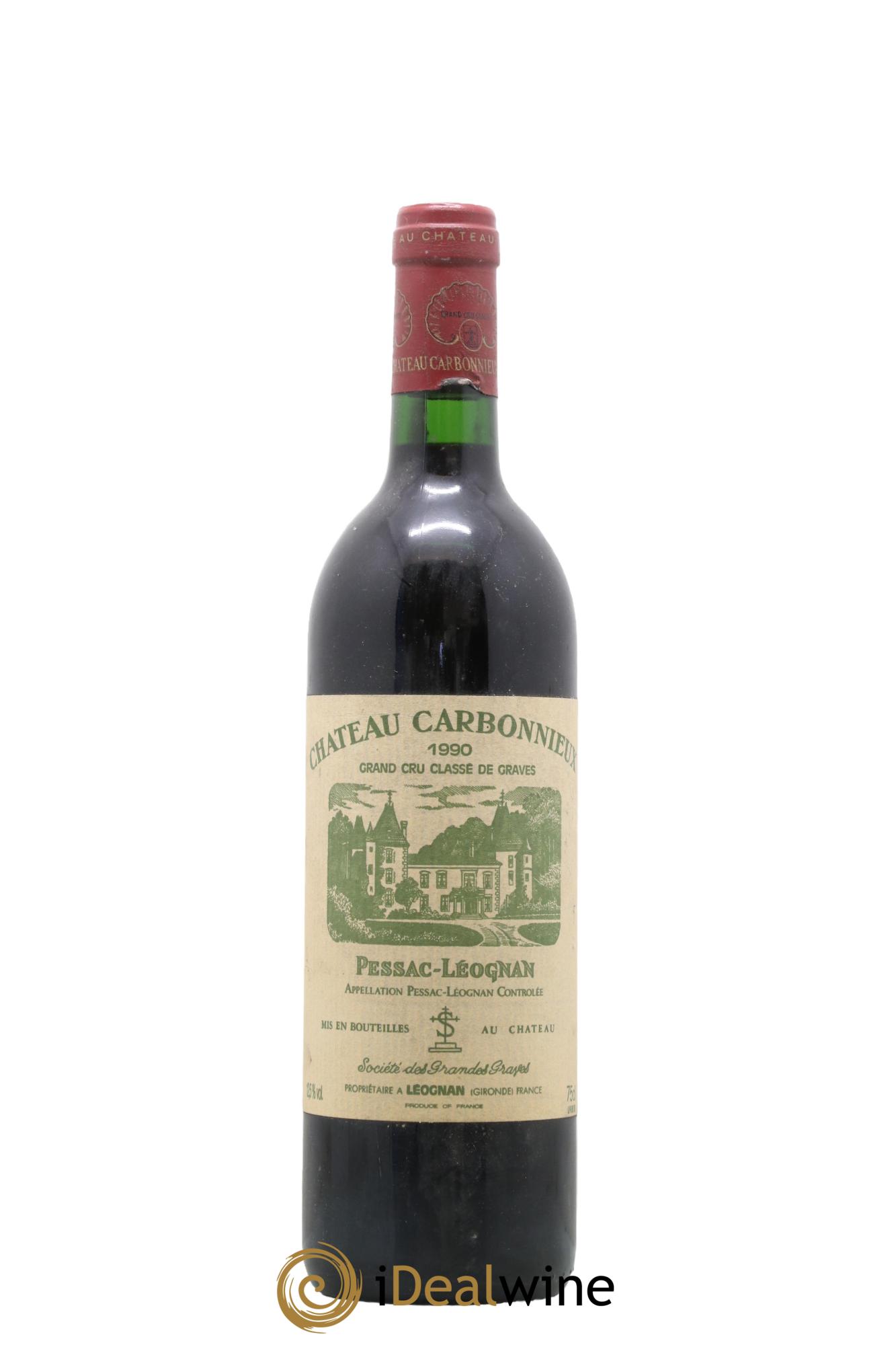Château Carbonnieux Cru Classé de Graves 1990 - Lot de 1 bouteille - 0
