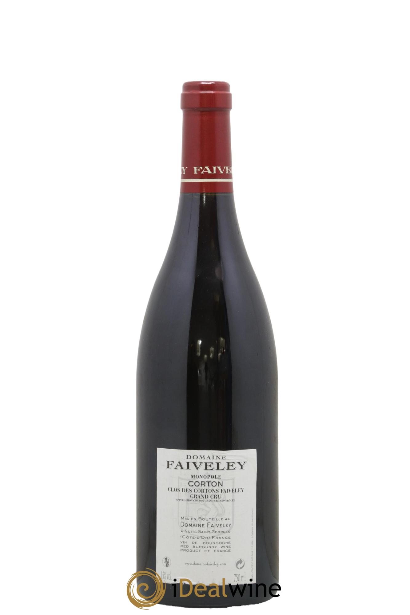 Corton Grand Cru Clos des Cortons Faiveley 2011 - Lot of 1 bottle - 1