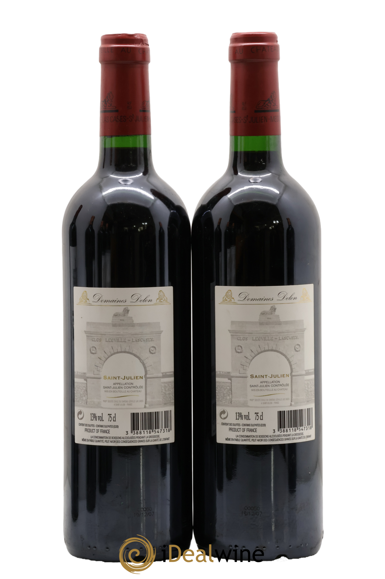 Château Léoville Las Cases 2ème Grand Cru Classé 2005 - Lot of 2 bottles - 1