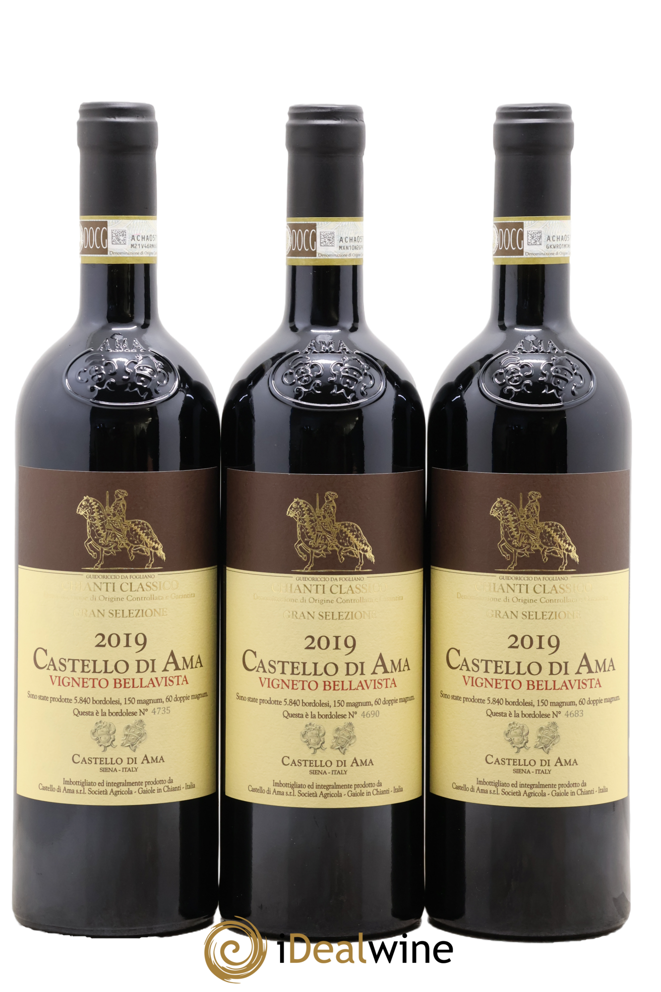 Chianti Classico DOCG Gran Selezione Vigneto Bellavista Castello di Ama 2019 - Lot de 3 bouteilles - 0
