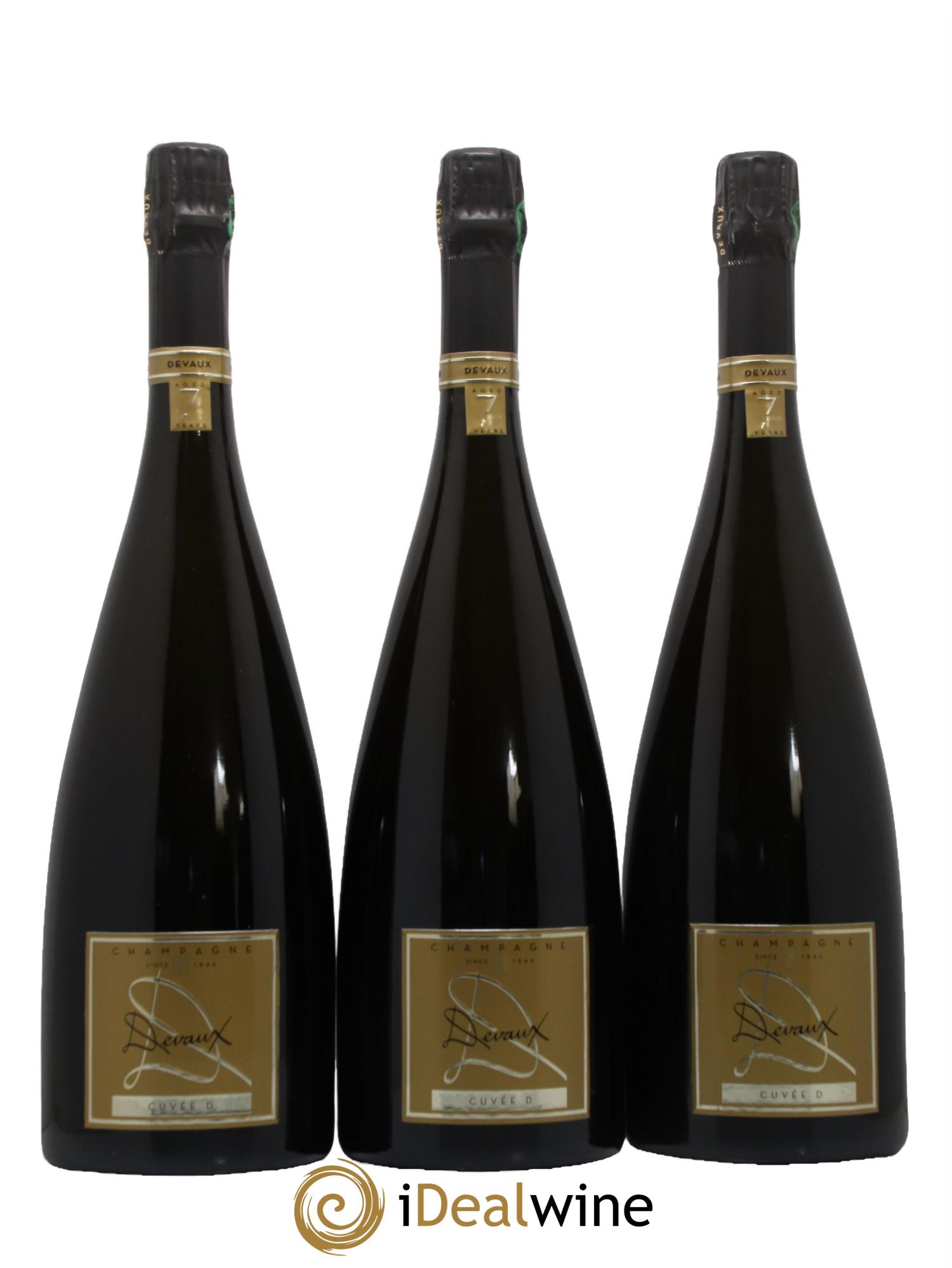 Champagne Brut Cuvée D 7 ans d'âge Devaux - Lot de 3 magnums - 1