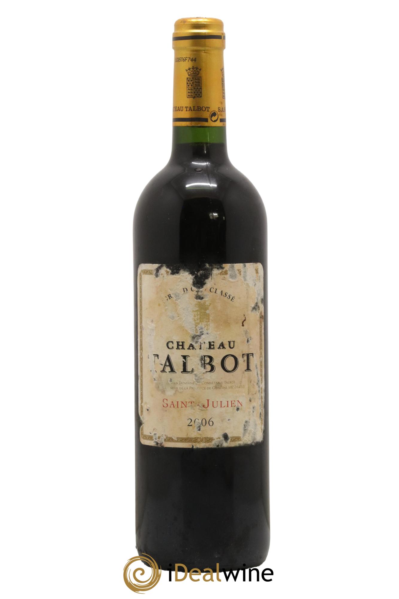 Château Talbot 4ème Grand Cru Classé 2006 - Lot de 1 bouteille - 0