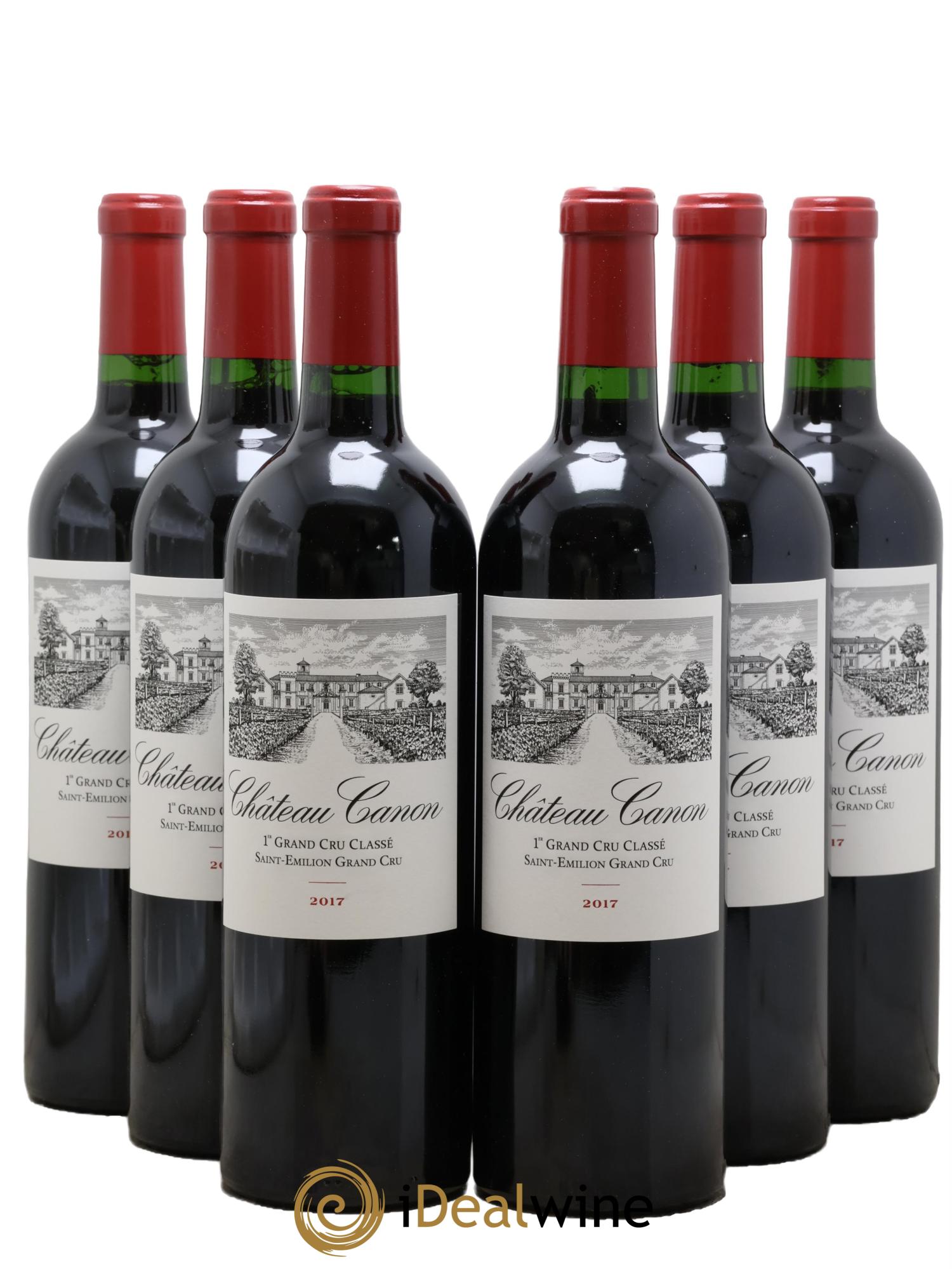 Château Canon 1er Grand Cru Classé B 2017 - Lot de 6 bouteilles - 0
