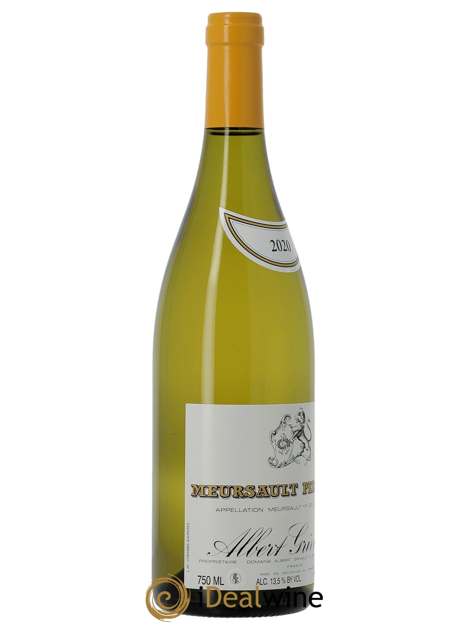 Meursault 1er Cru Perrières Albert Grivault 2020 - Lot de 1 bouteille - 1