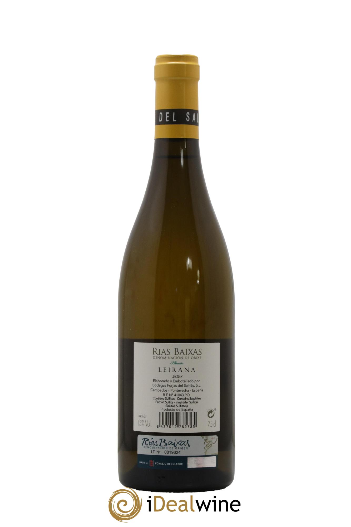 Rias Baixas DO Forjas del Salnés Leirana 2021 - Lot de 1 bouteille - 1