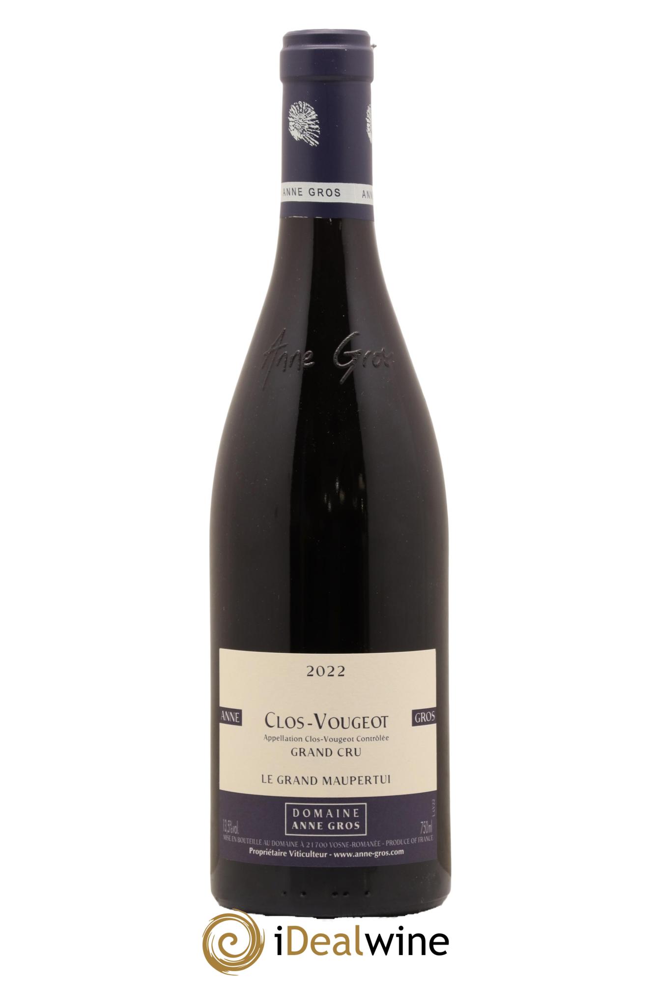 Clos de Vougeot Grand Cru Le Grand Maupertui Anne Gros 2022 - Lot de 1 bouteille - 0