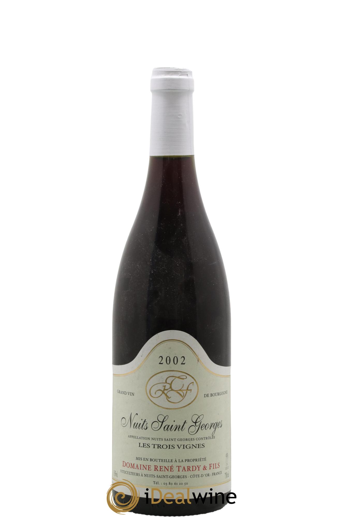 Nuits-Saint-Georges Les Trois Vignes Rene Tardy 2002 - Lot de 1 bouteille - 0